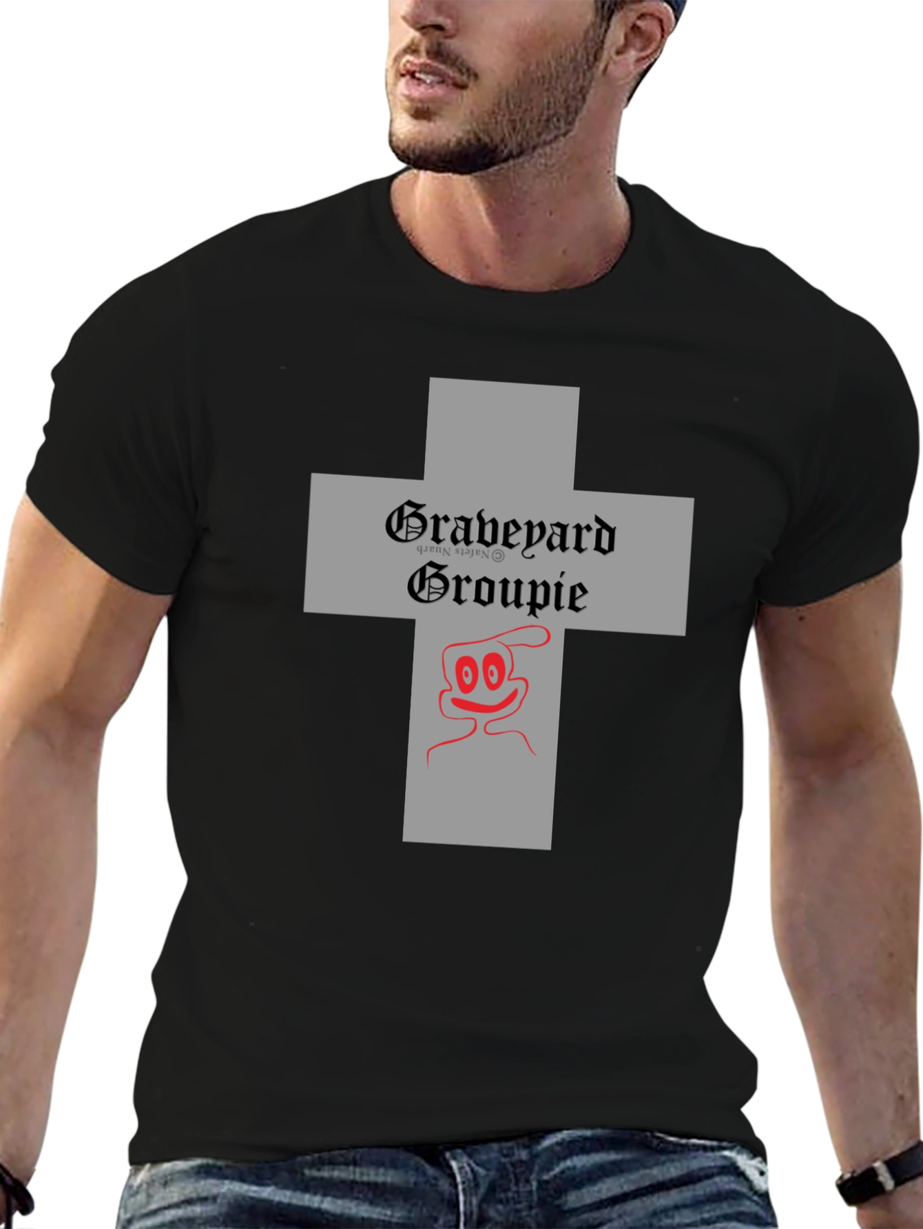 Graveyard Groupie Graphic Tee - Black