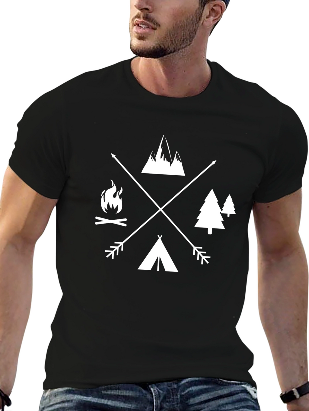 Outdoor Adventure Graphic Tee - Camping Shirt