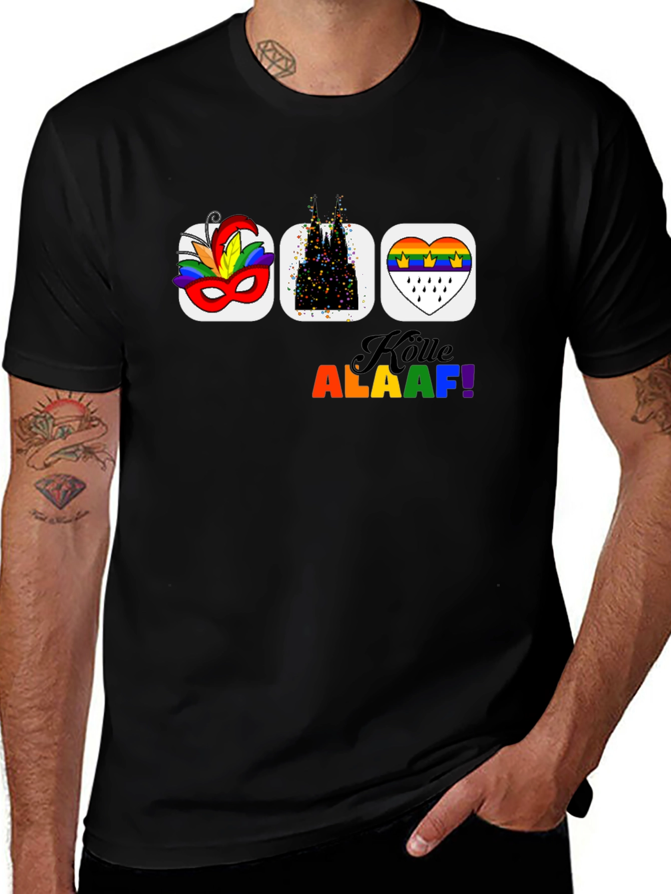 Colorful Cologne Germany Graphic T-Shirt