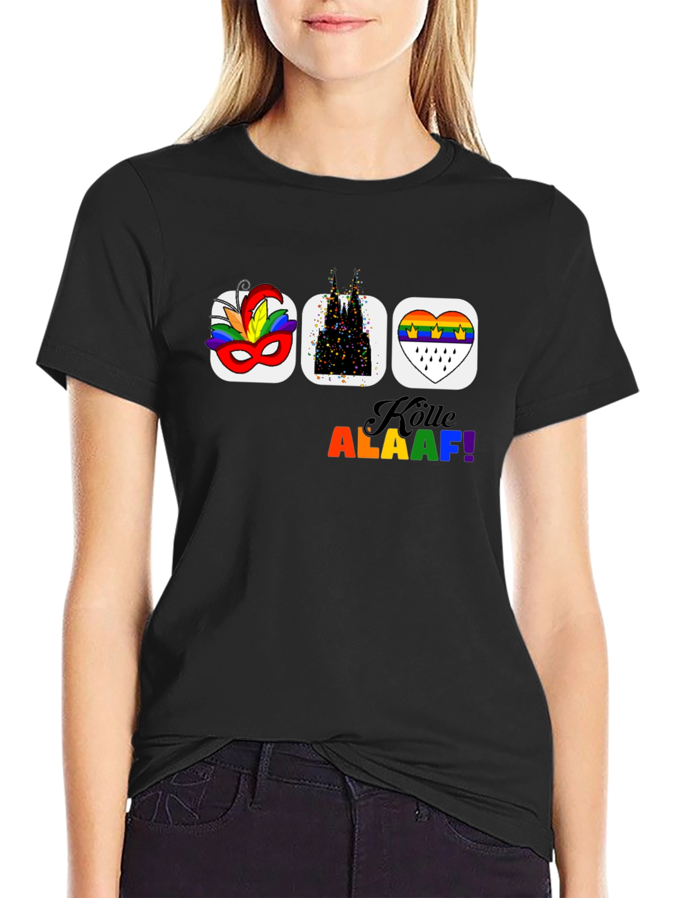 Colorful Cologne Germany Graphic T-Shirt