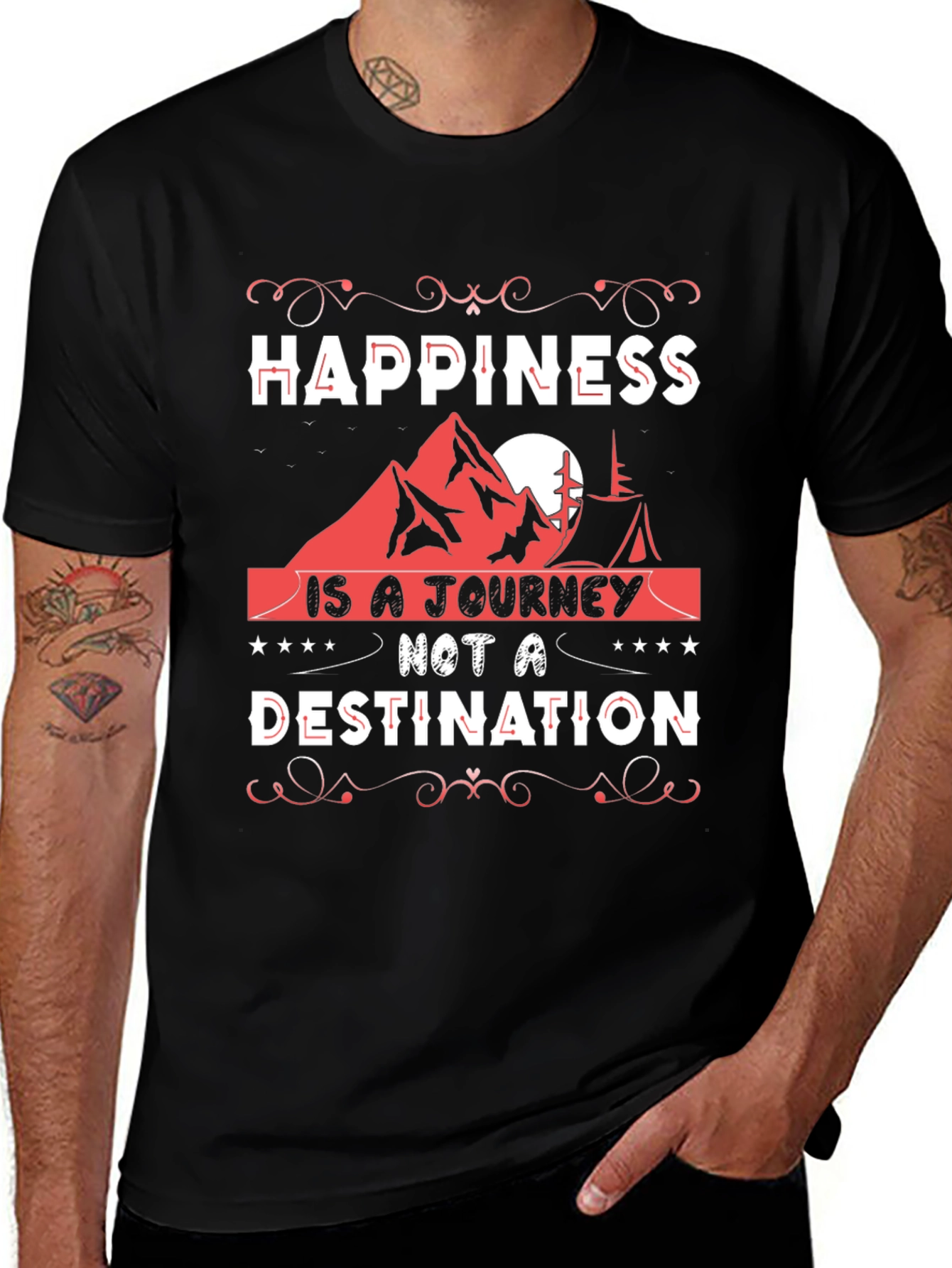Happiness Is a Journey Graphic Tee