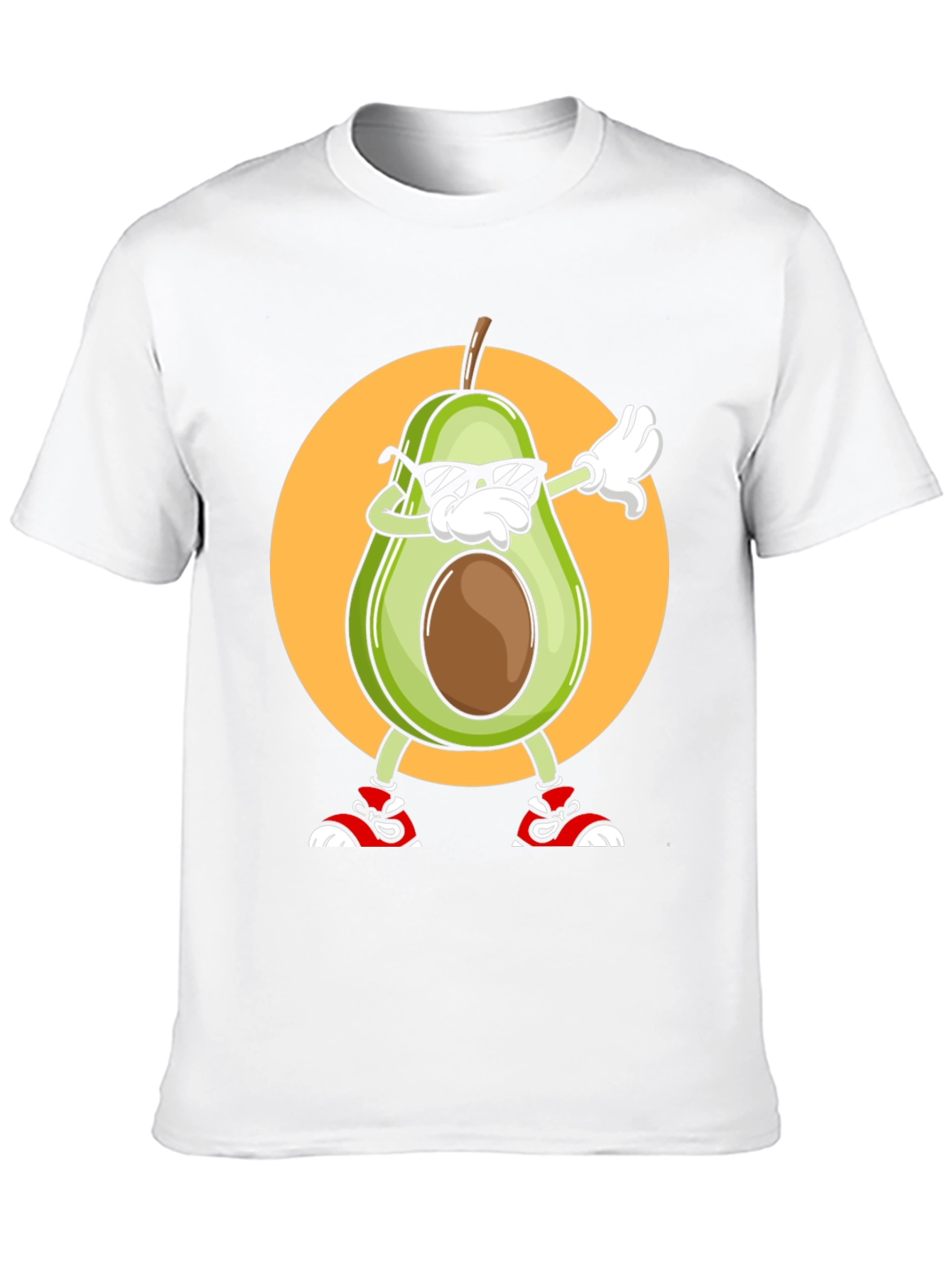 Avocado Dabbing Graphic Tee - Cool Cartoon T-Shirt