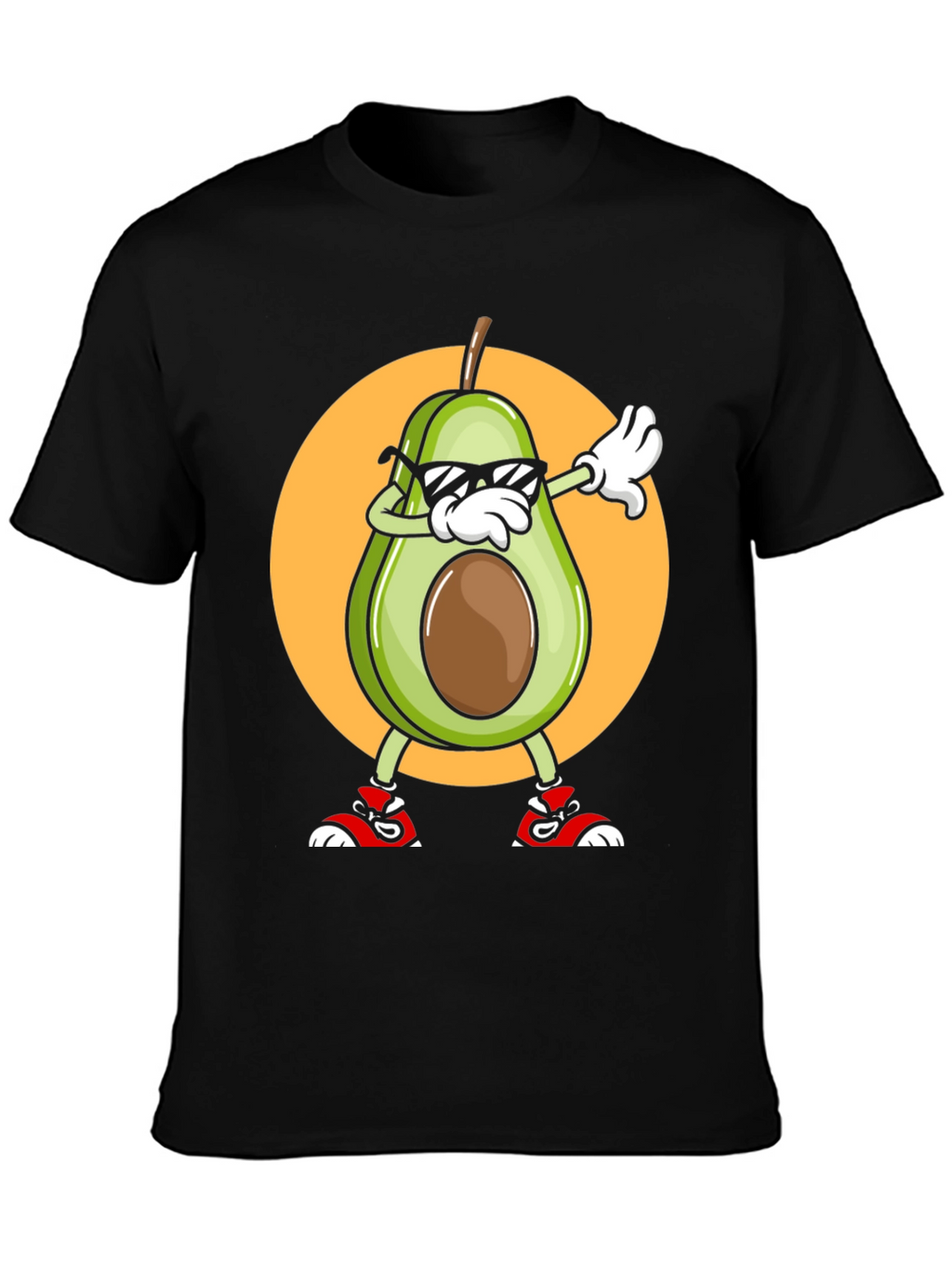 Avocado Dabbing Graphic Tee - Cool Cartoon T-Shirt