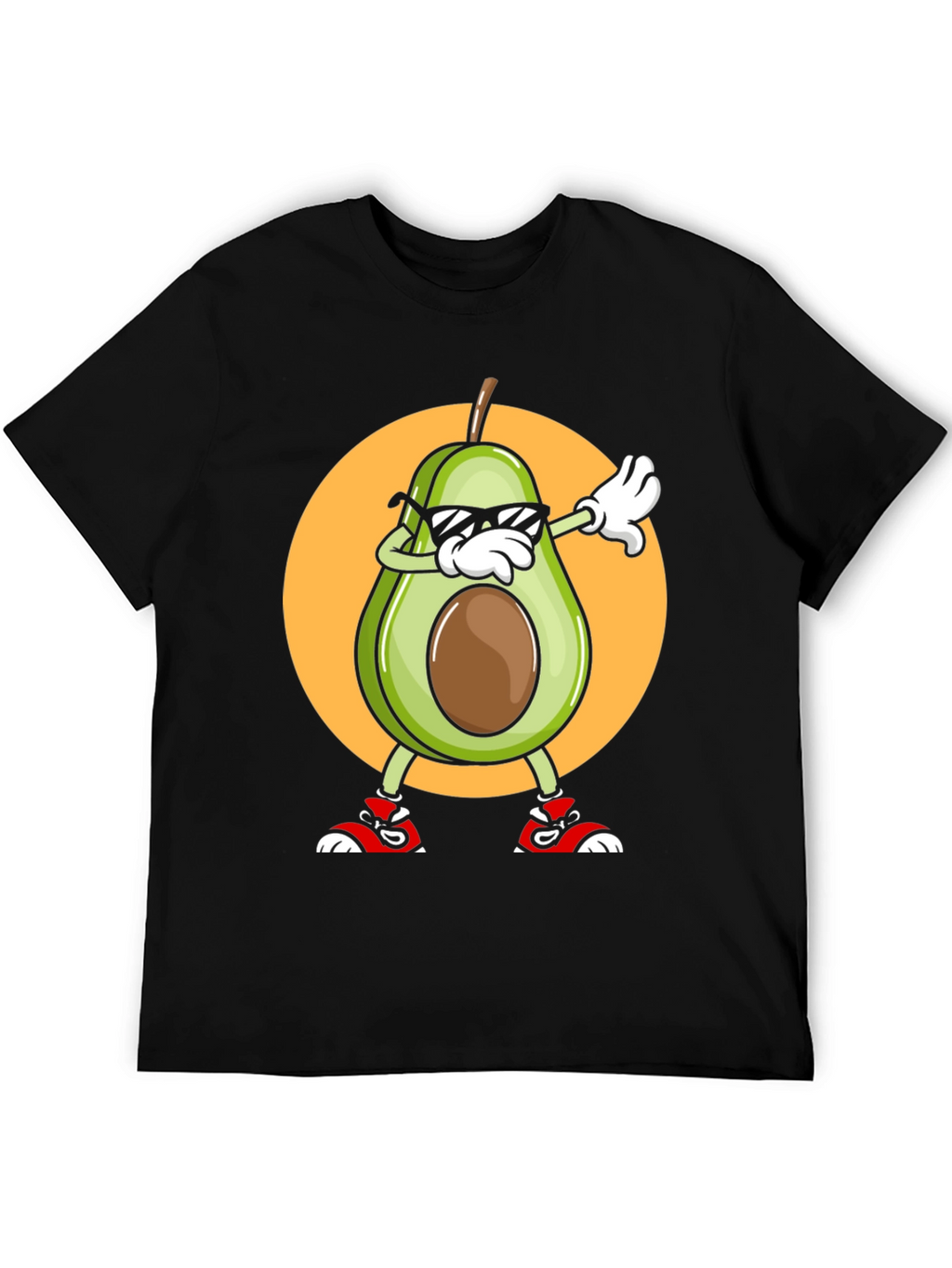 Avocado Dabbing Graphic Tee - Cool Cartoon T-Shirt