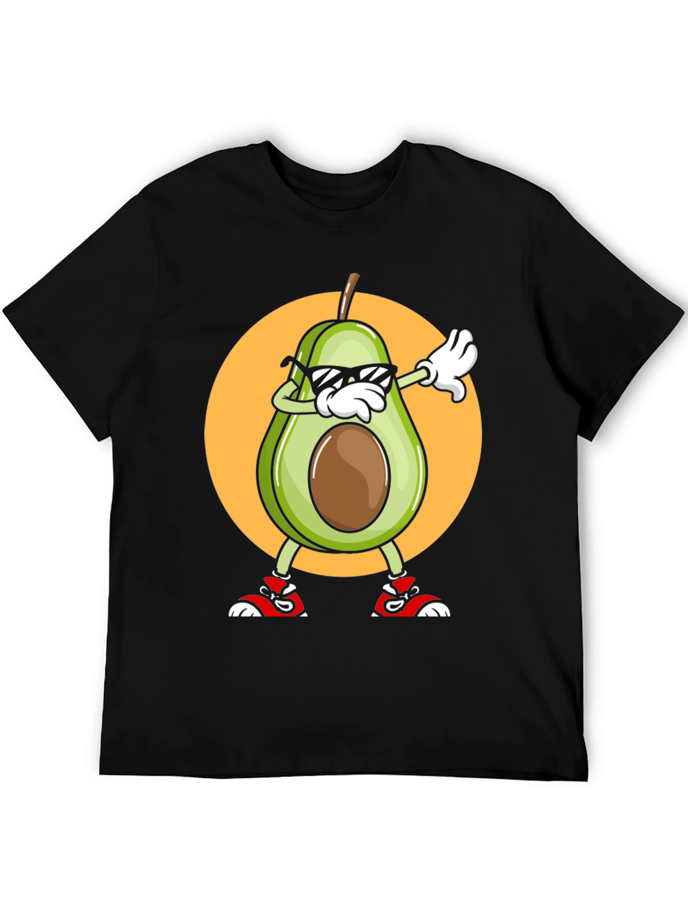 Avocado Dabbing Graphic Tee - Cool Cartoon T-Shirt