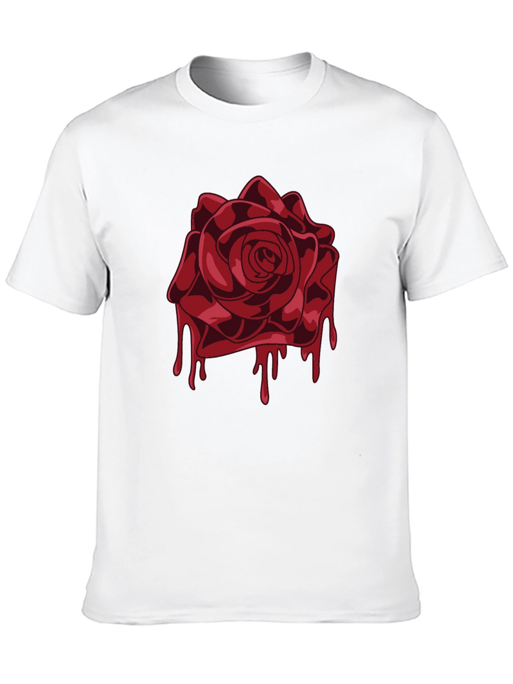 Bleeding Rose Graphic Tee - Mens Black T-Shirt