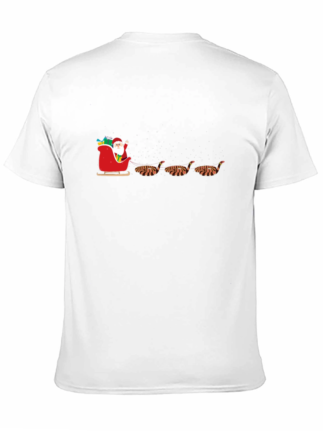 Santas Sleigh Pulled by Tiger T-Shirt
