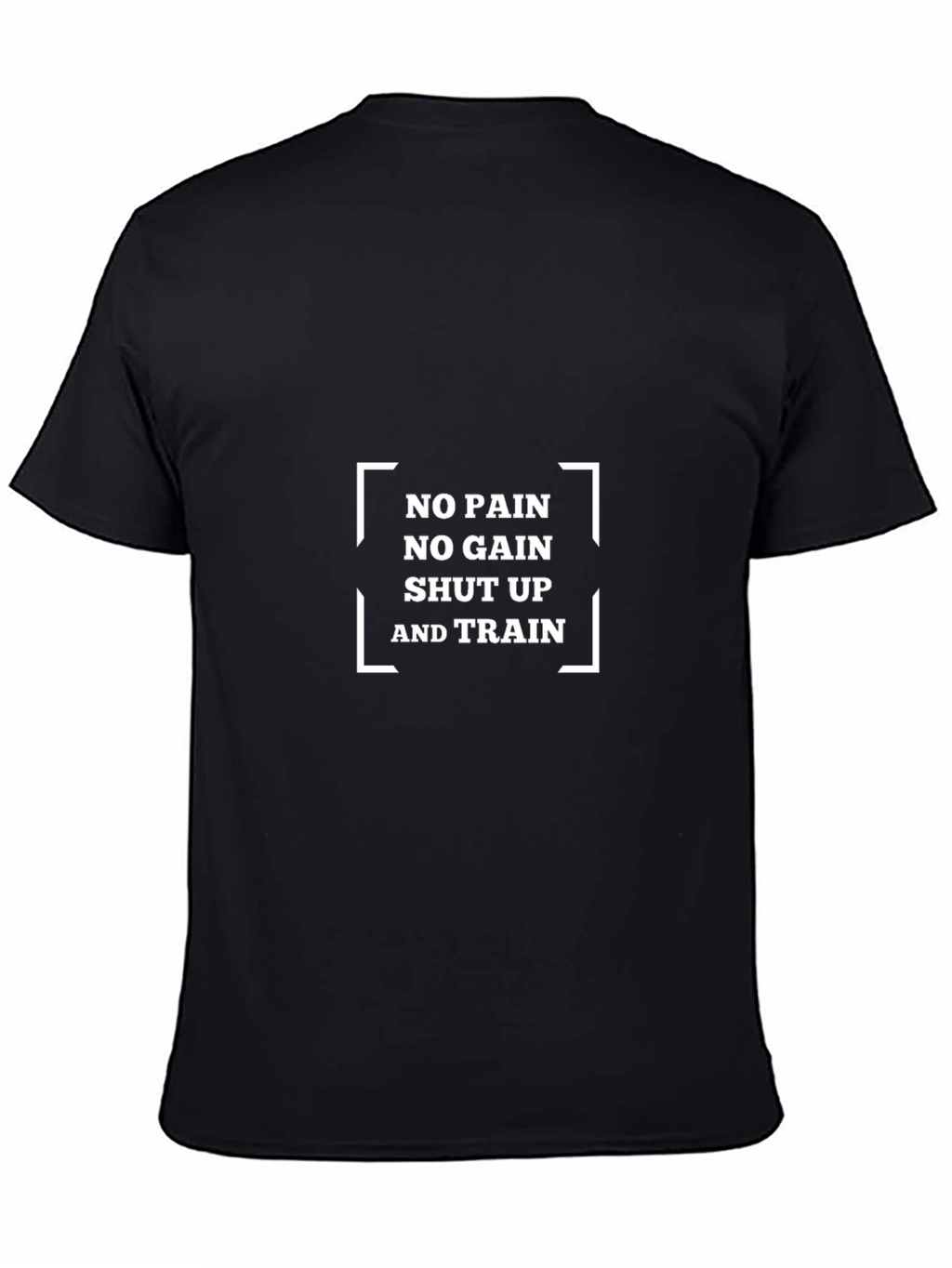 No Pain No Gain Graphic T-Shirt - Black
