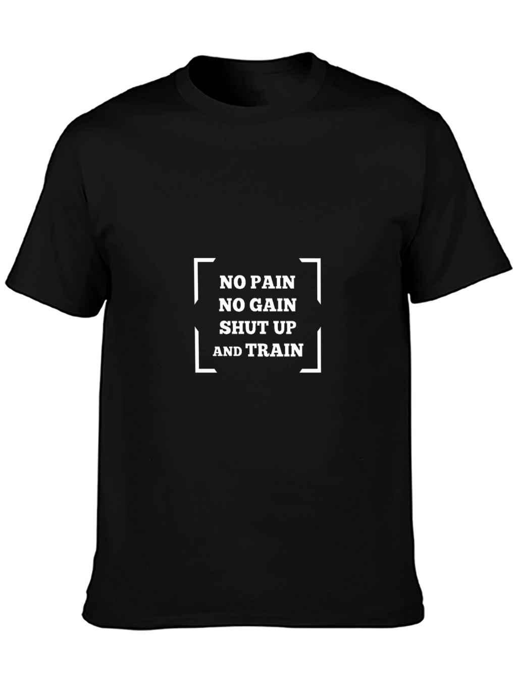 No Pain No Gain Graphic T-Shirt - Black
