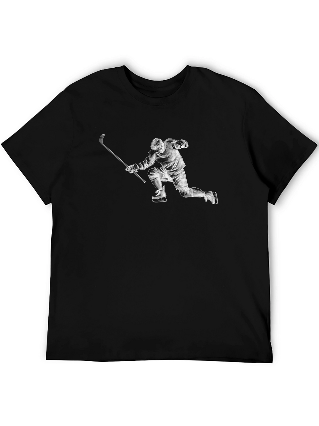 Hockey Player Graphic T-Shirt