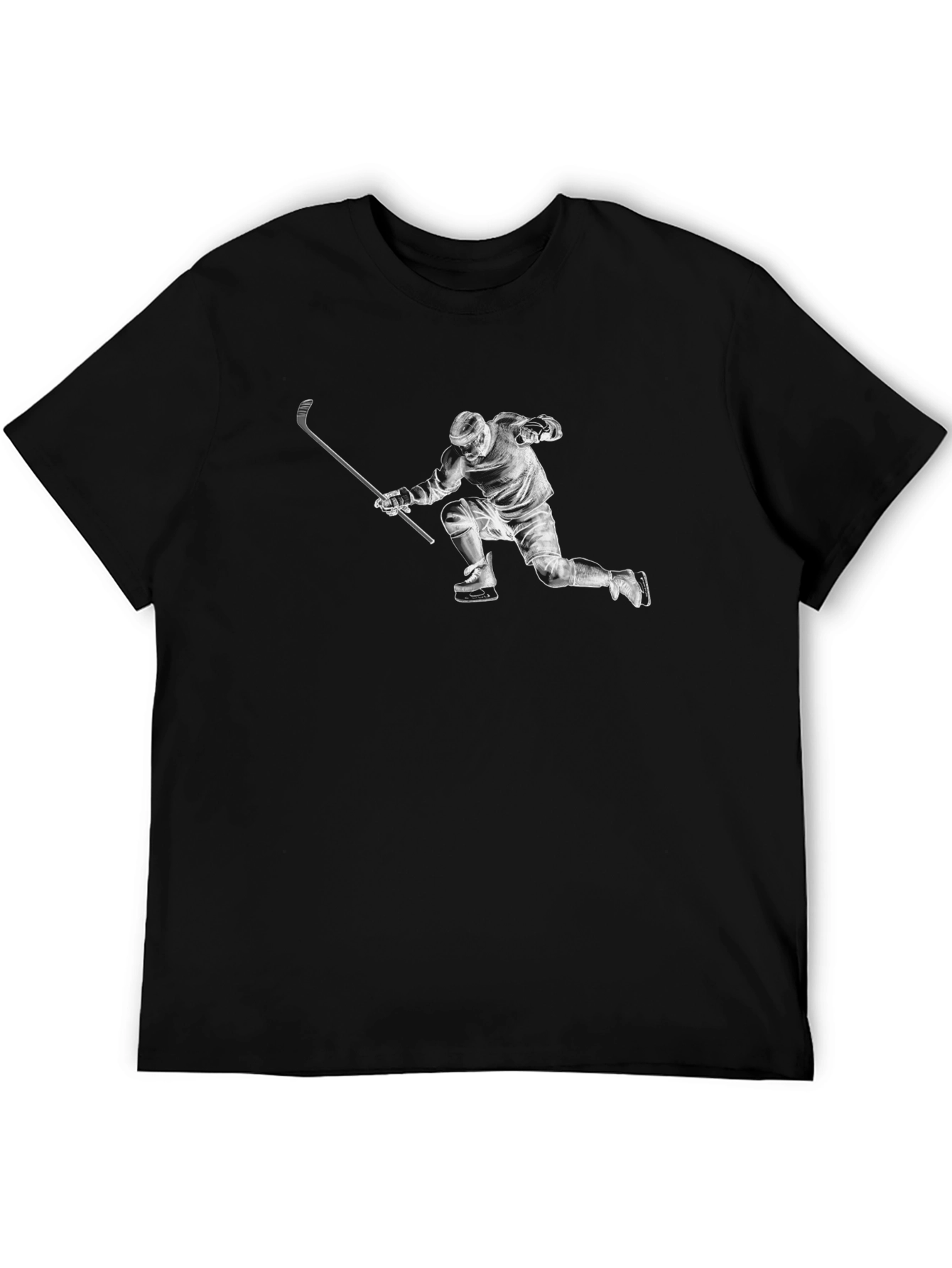 Hockey Player Graphic T-Shirt
