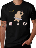 Circus Bear Graphic Tee - Unisex Cotton T-Shirt