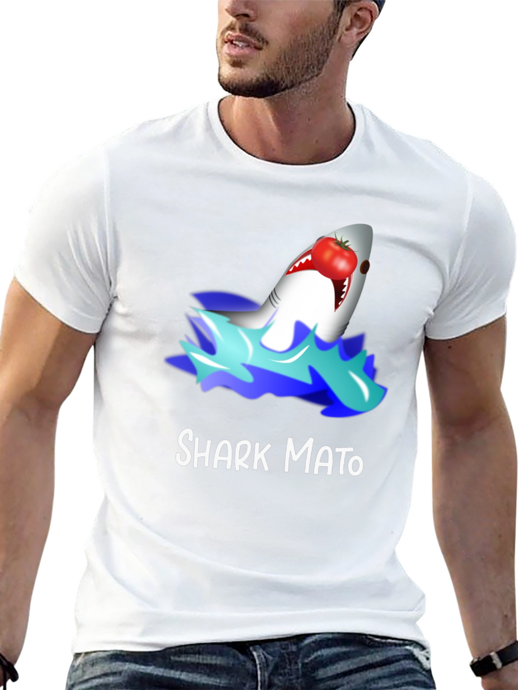 Sharkmato Funny Graphic T-Shirt