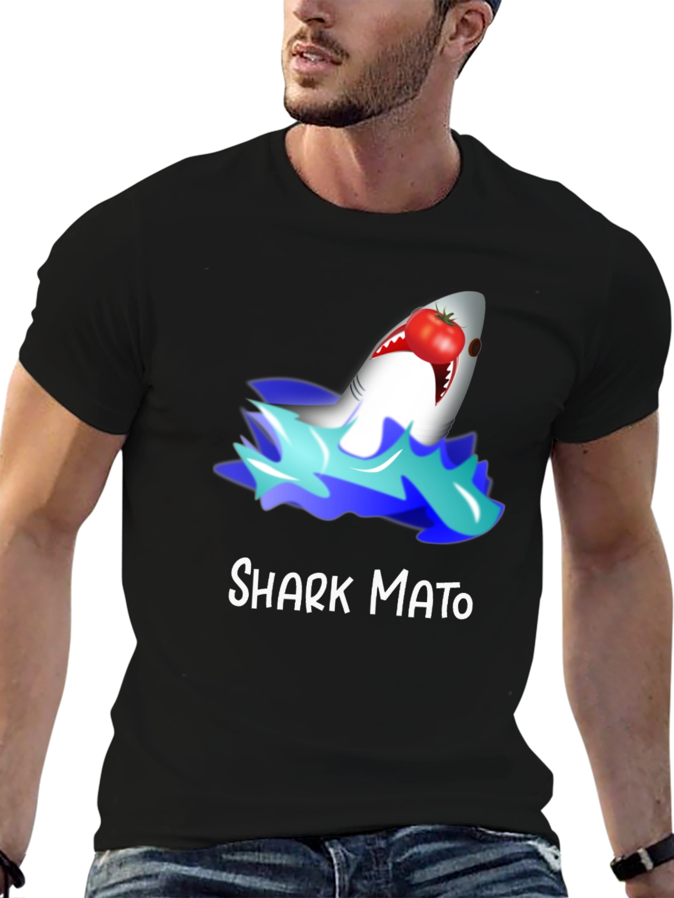 Sharkmato Funny Graphic T-Shirt