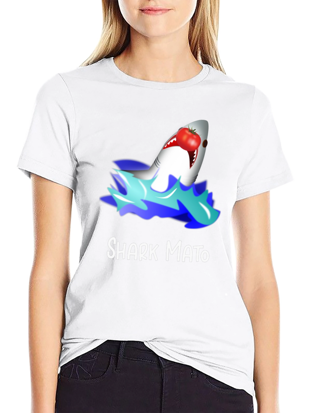 Sharkmato Funny Graphic T-Shirt