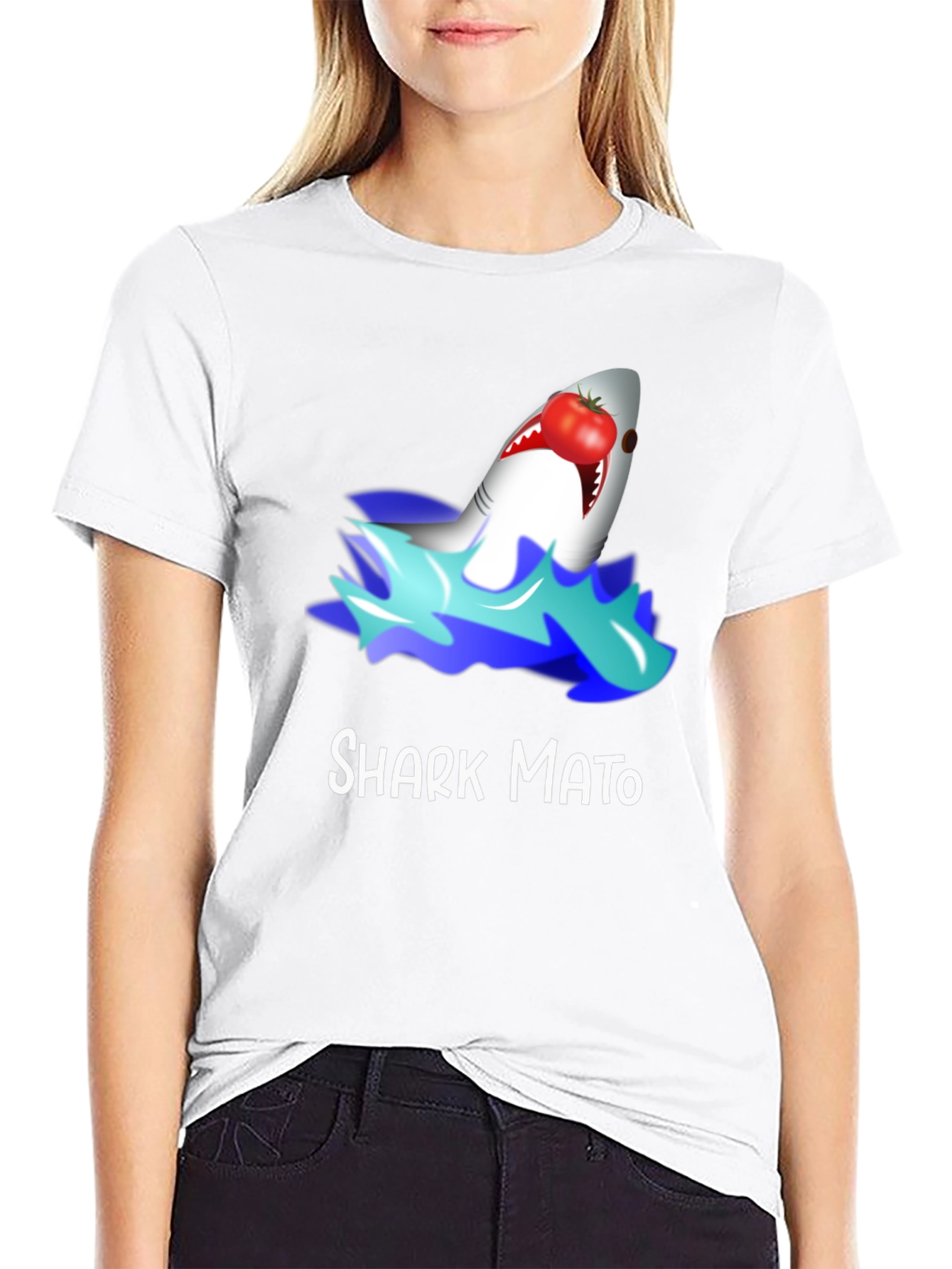 Sharkmato Funny Graphic T-Shirt
