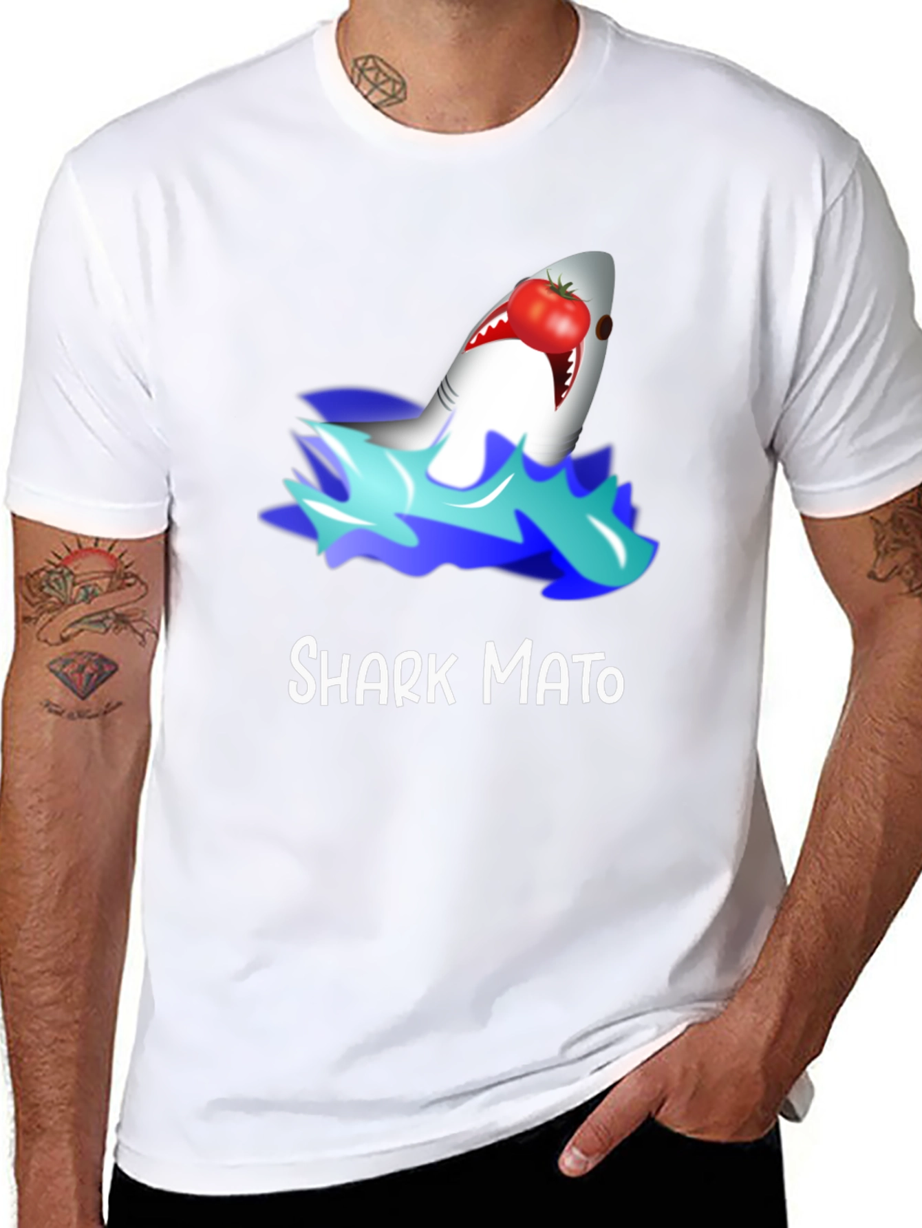 Sharkmato Funny Graphic T-Shirt