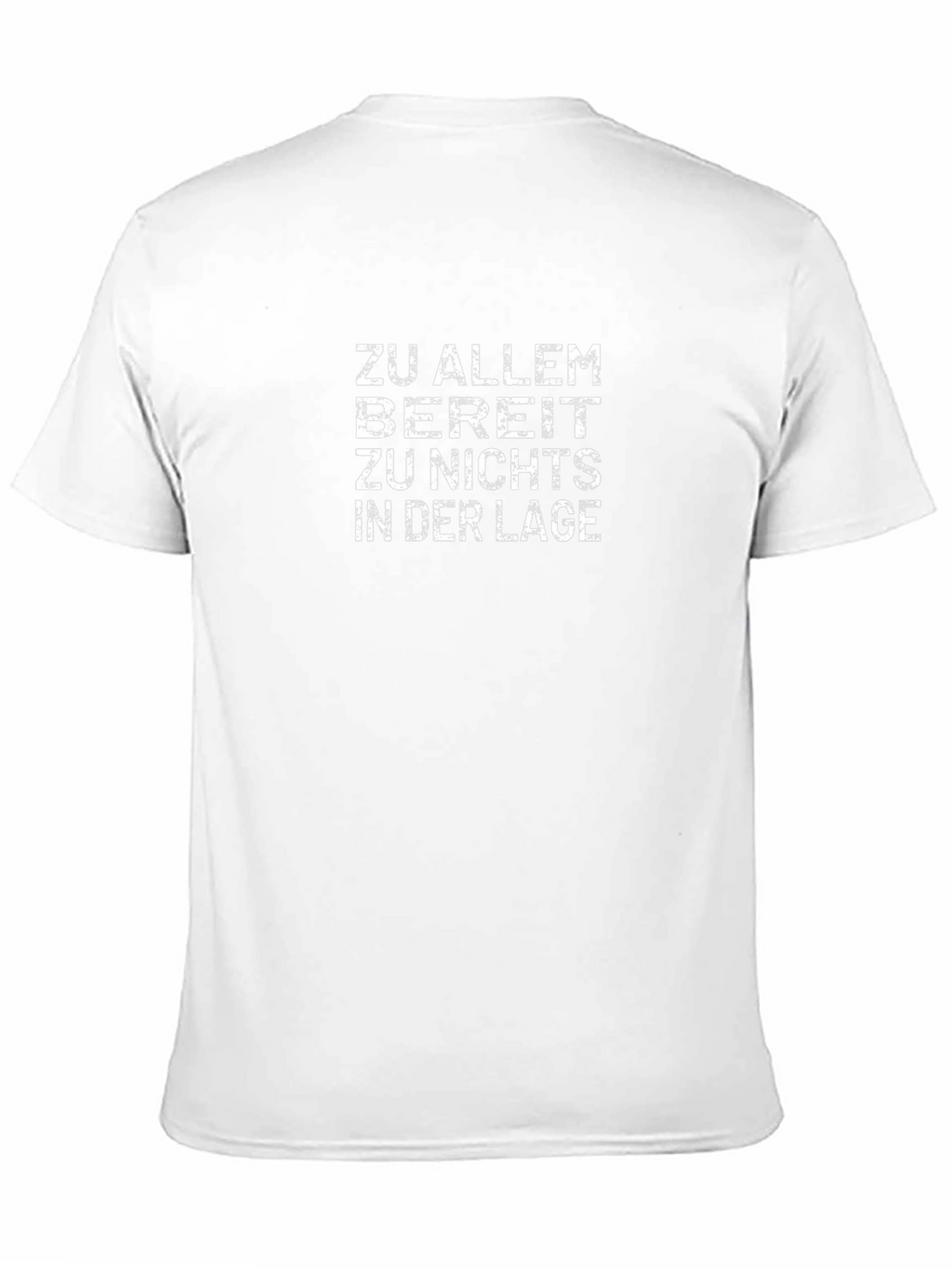 Zu Allem Bereit T-Shirt - Black Crew Neck Tee