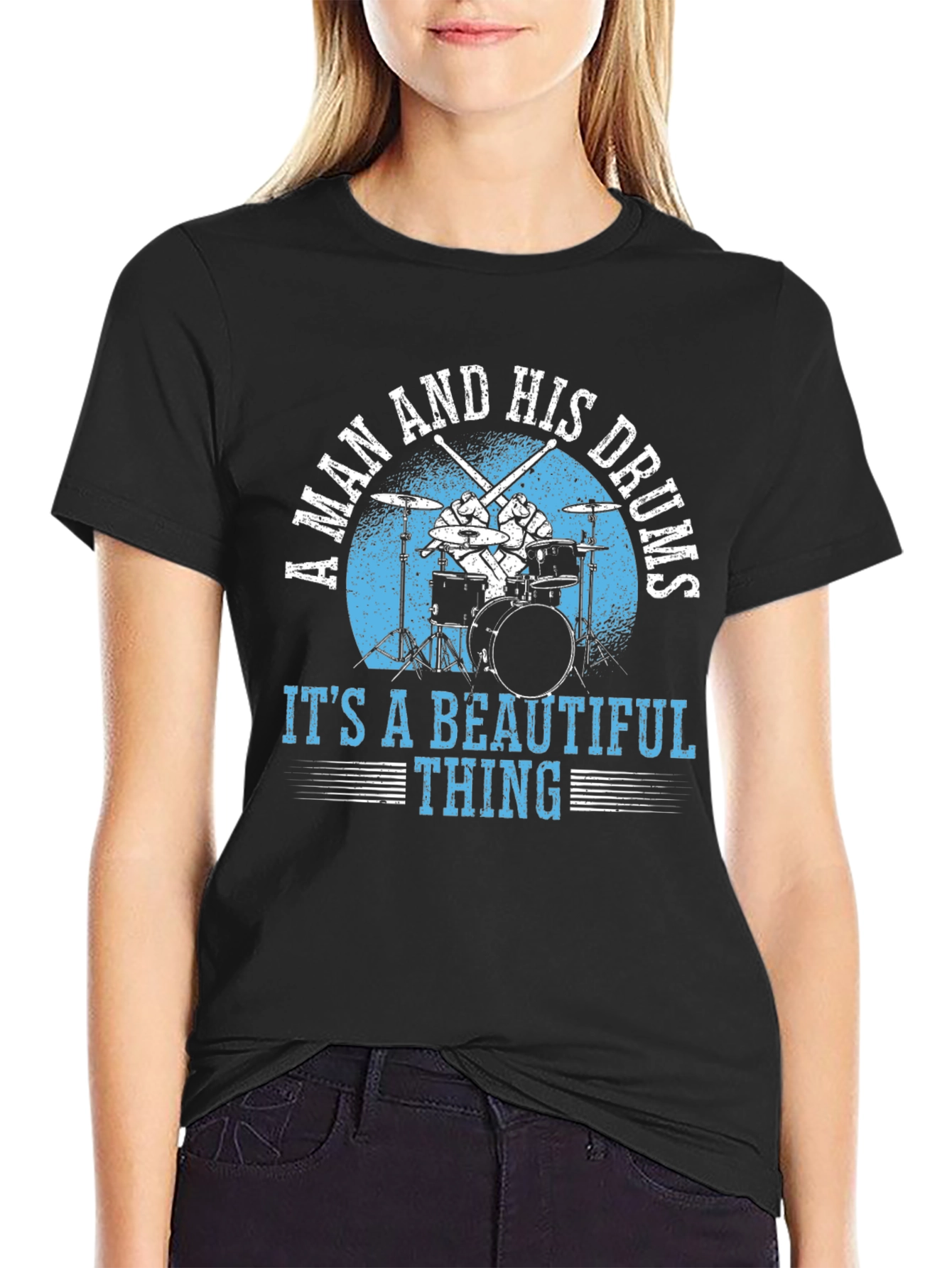A Man And His Drums T-Shirt - Music Lover Tee