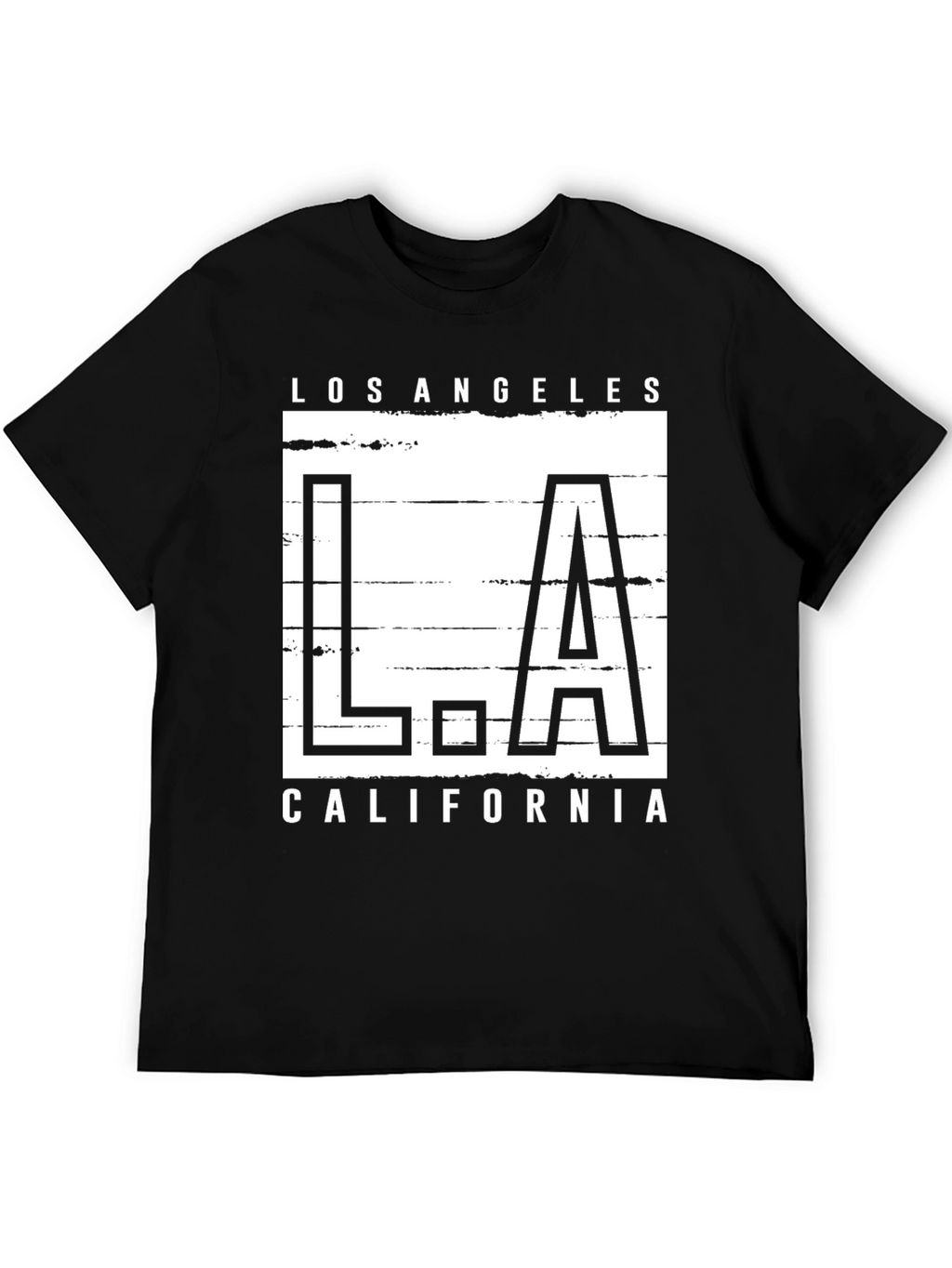 Los Angeles California Graphic Tee - Black