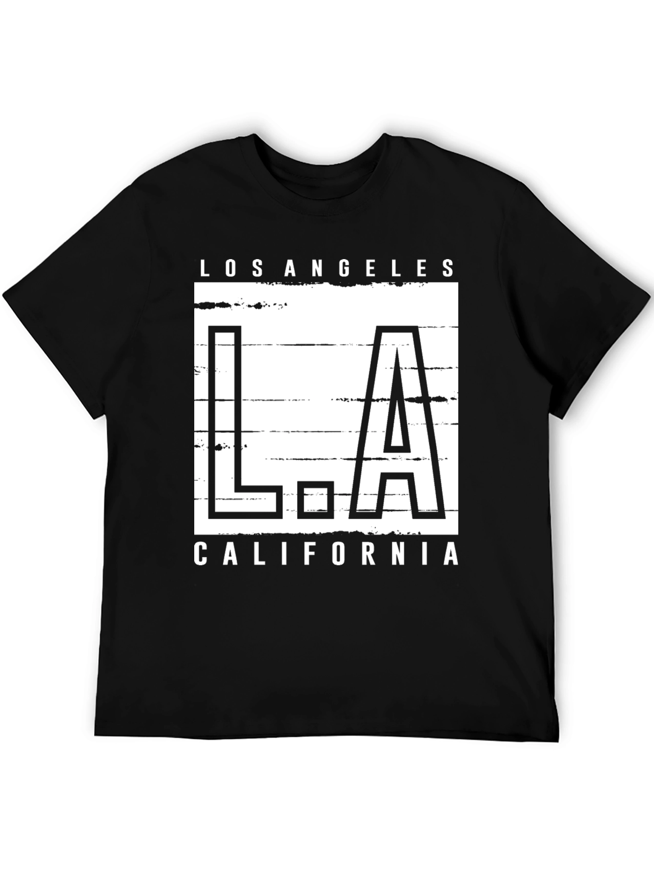 Los Angeles California Graphic Tee - Black
