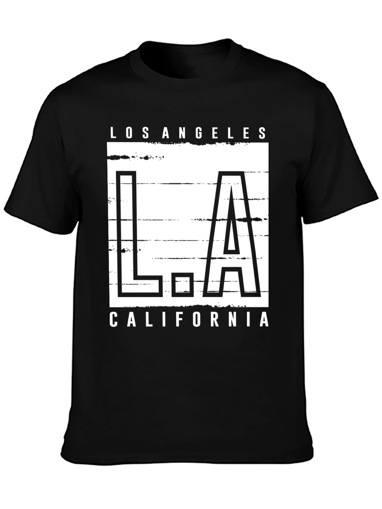 Los Angeles California Graphic Tee - Black