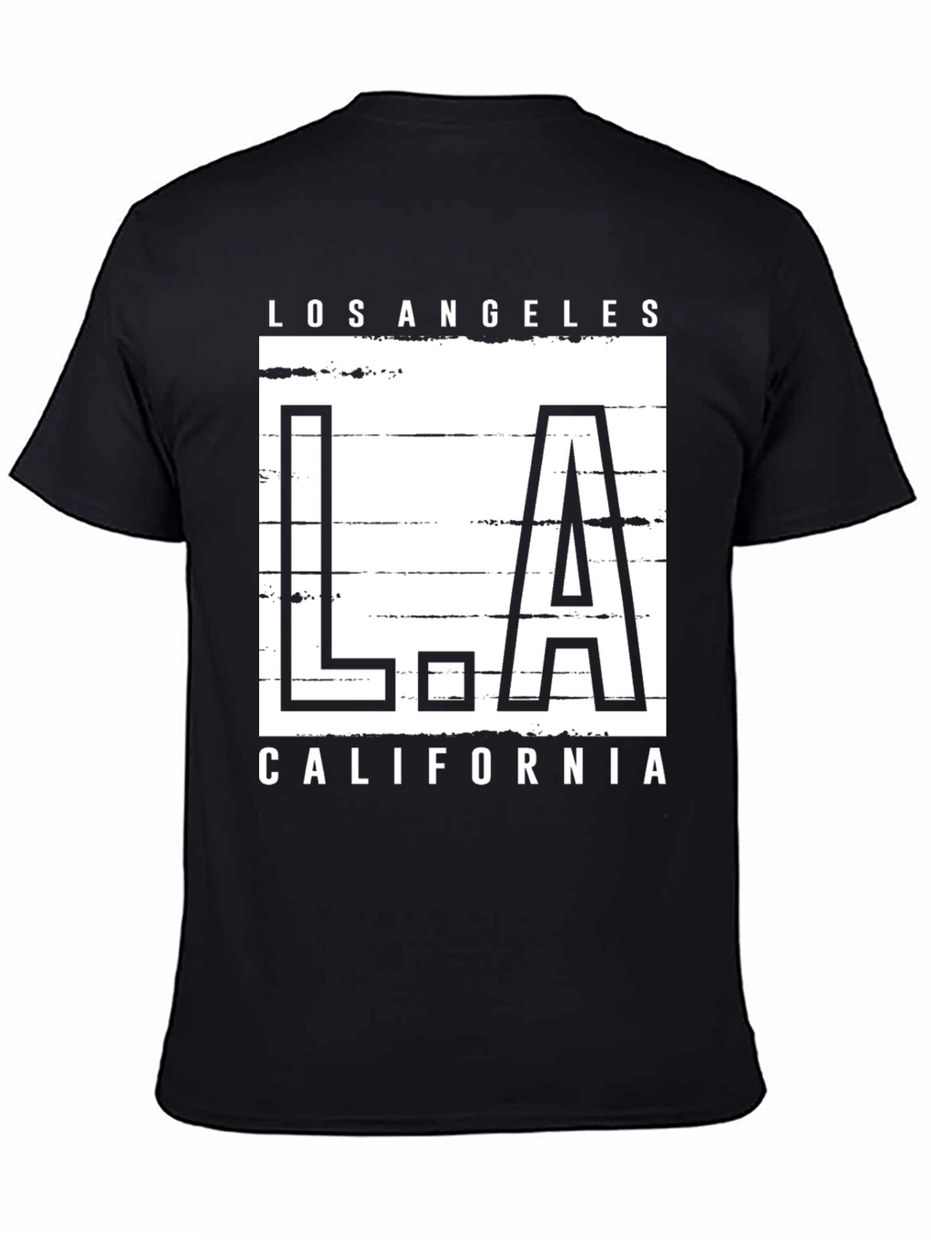 Los Angeles California Graphic Tee - Black