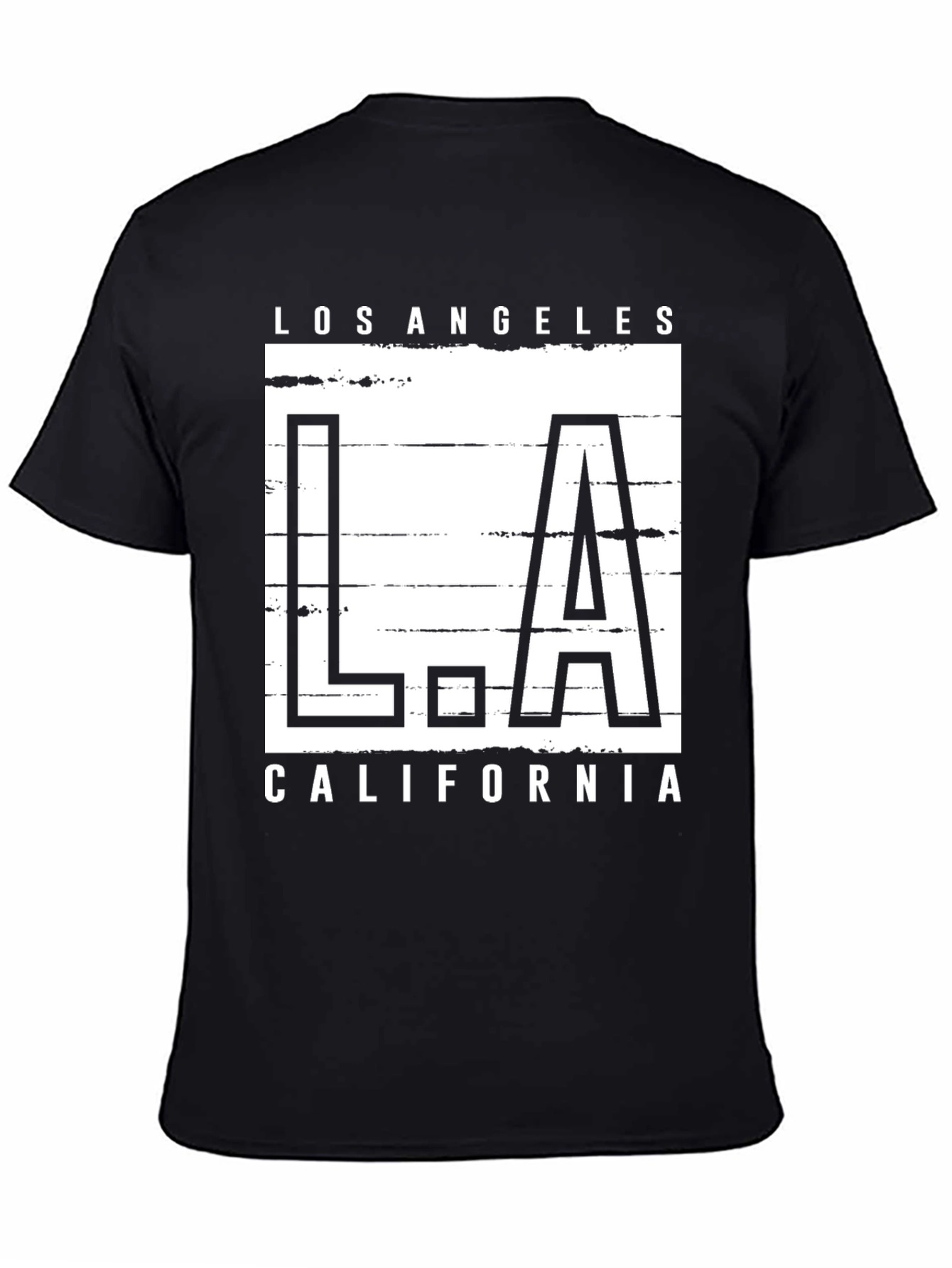Los Angeles California Graphic Tee - Black