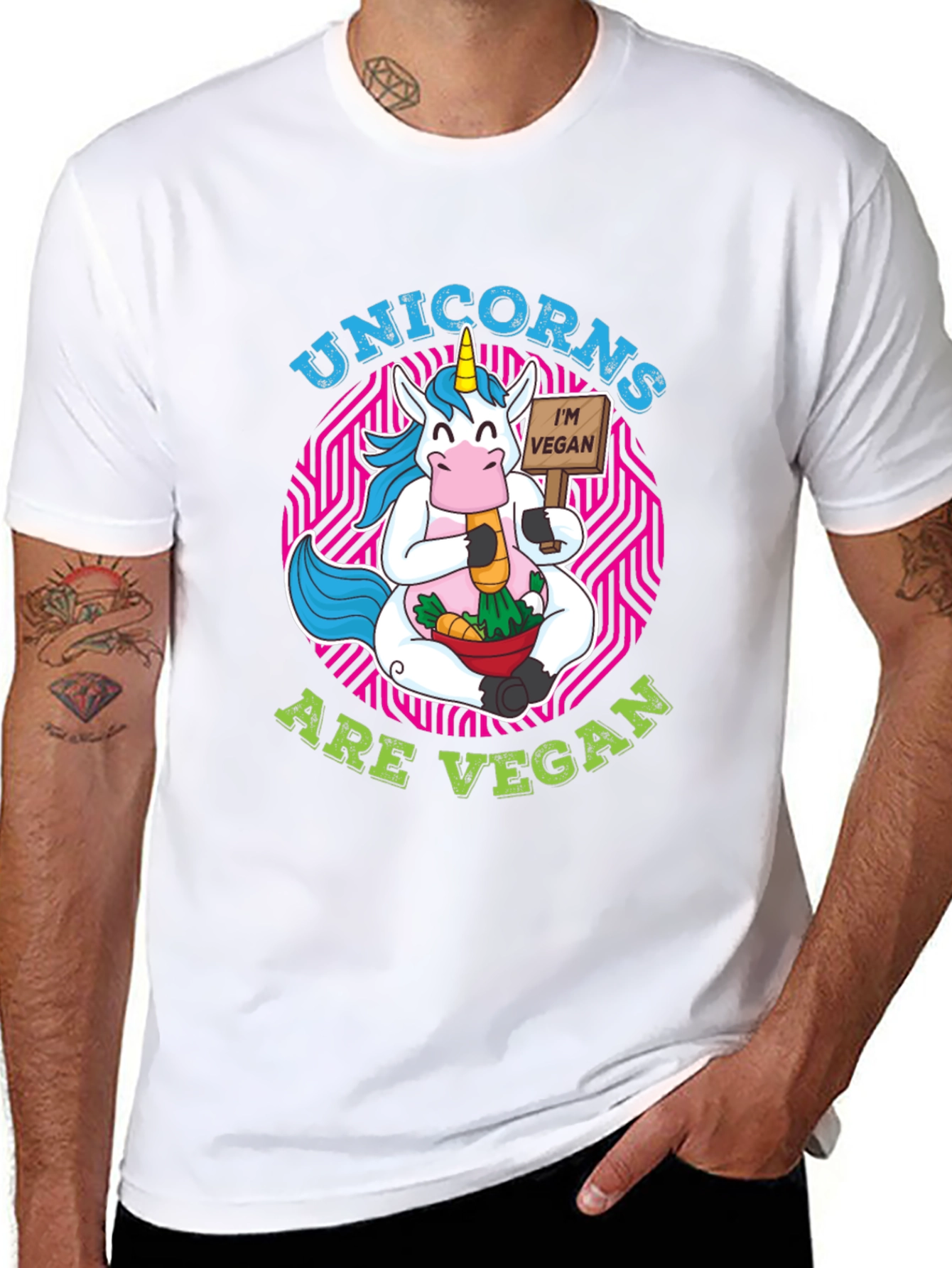 Unicorn Vegan T-Shirt - Funny Animal Lover Tee