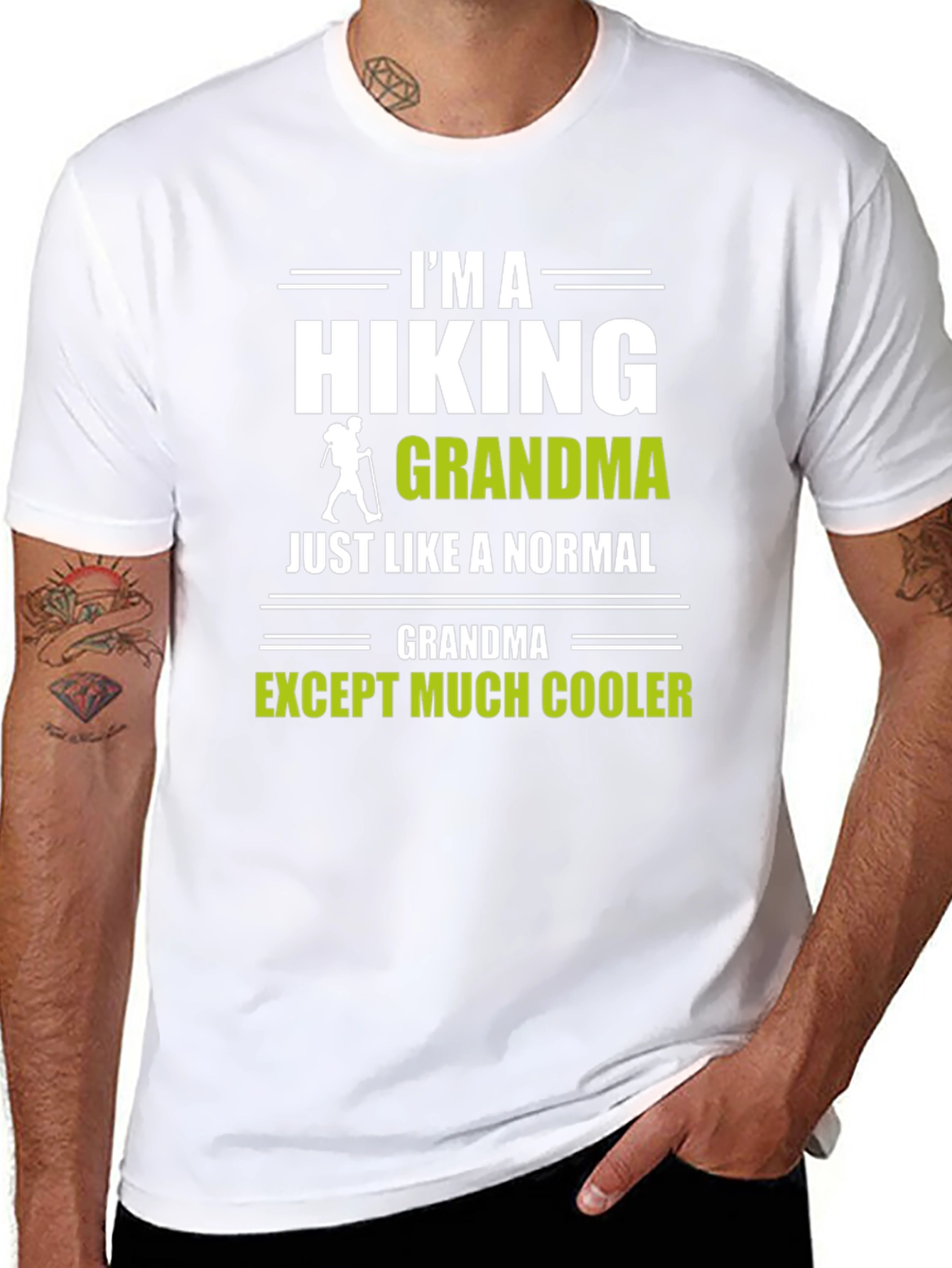 Hiking Grandma T-Shirt - Cool Hiker Graphic Tee