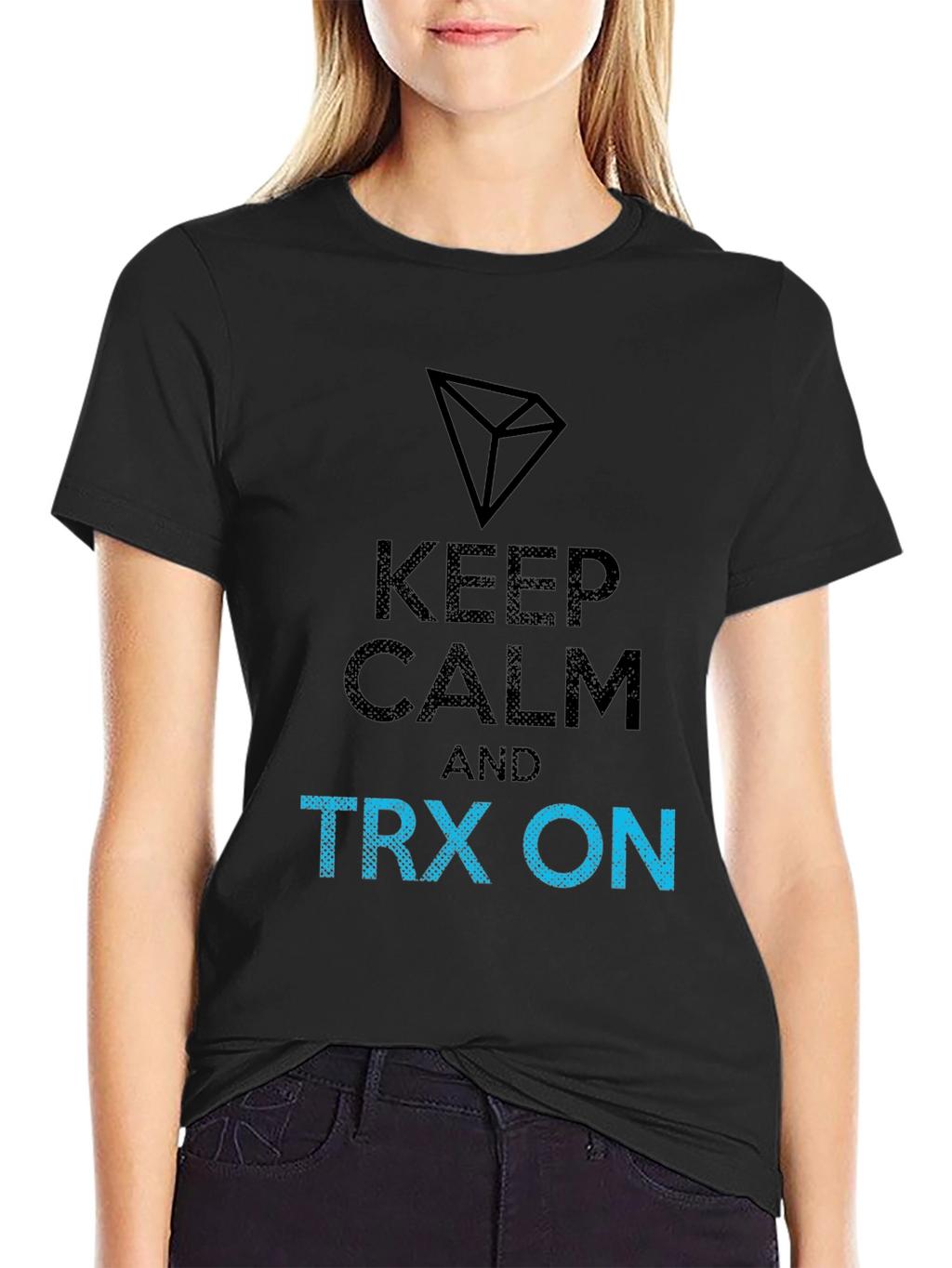 Keep Calm and TRX On Black T-Shirt