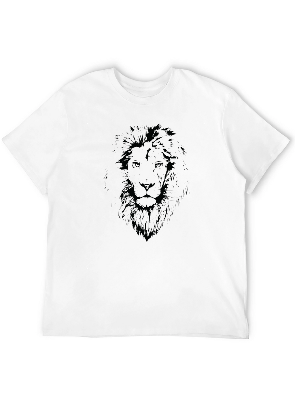Lion Graphic Black T-Shirt - Mens Casual Wear