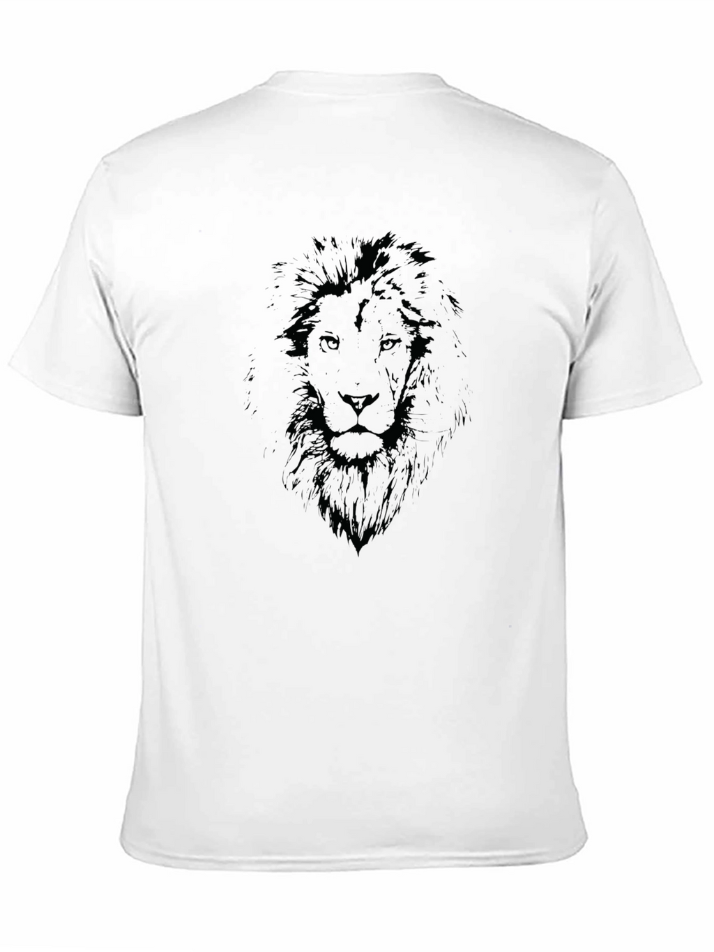 Lion Graphic Black T-Shirt - Mens Casual Wear