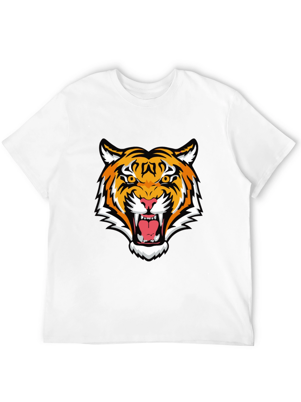 Tiger Graphic Black T-Shirt - Bold Animal Print