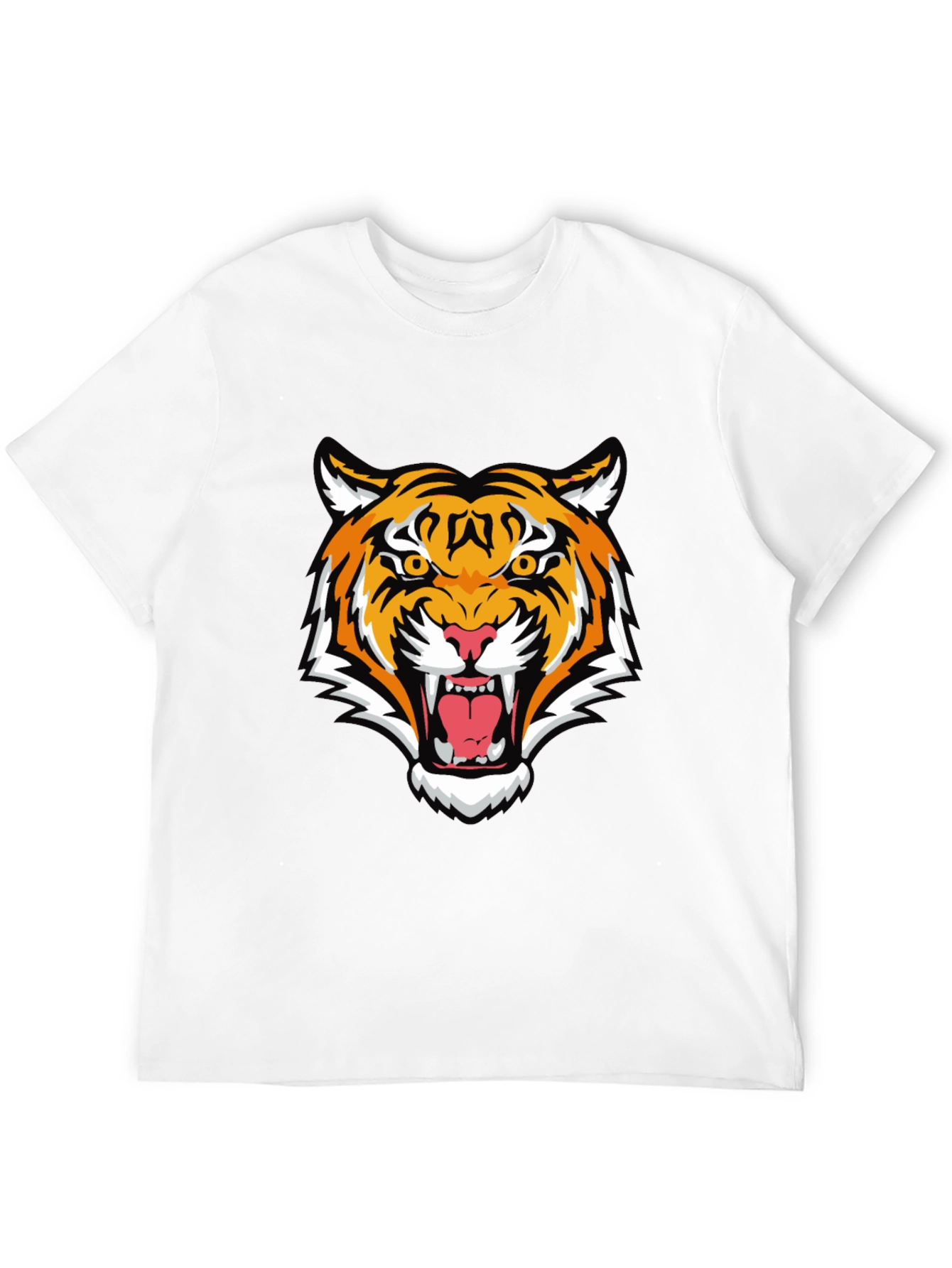 Tiger Graphic Black T-Shirt - Bold Animal Print