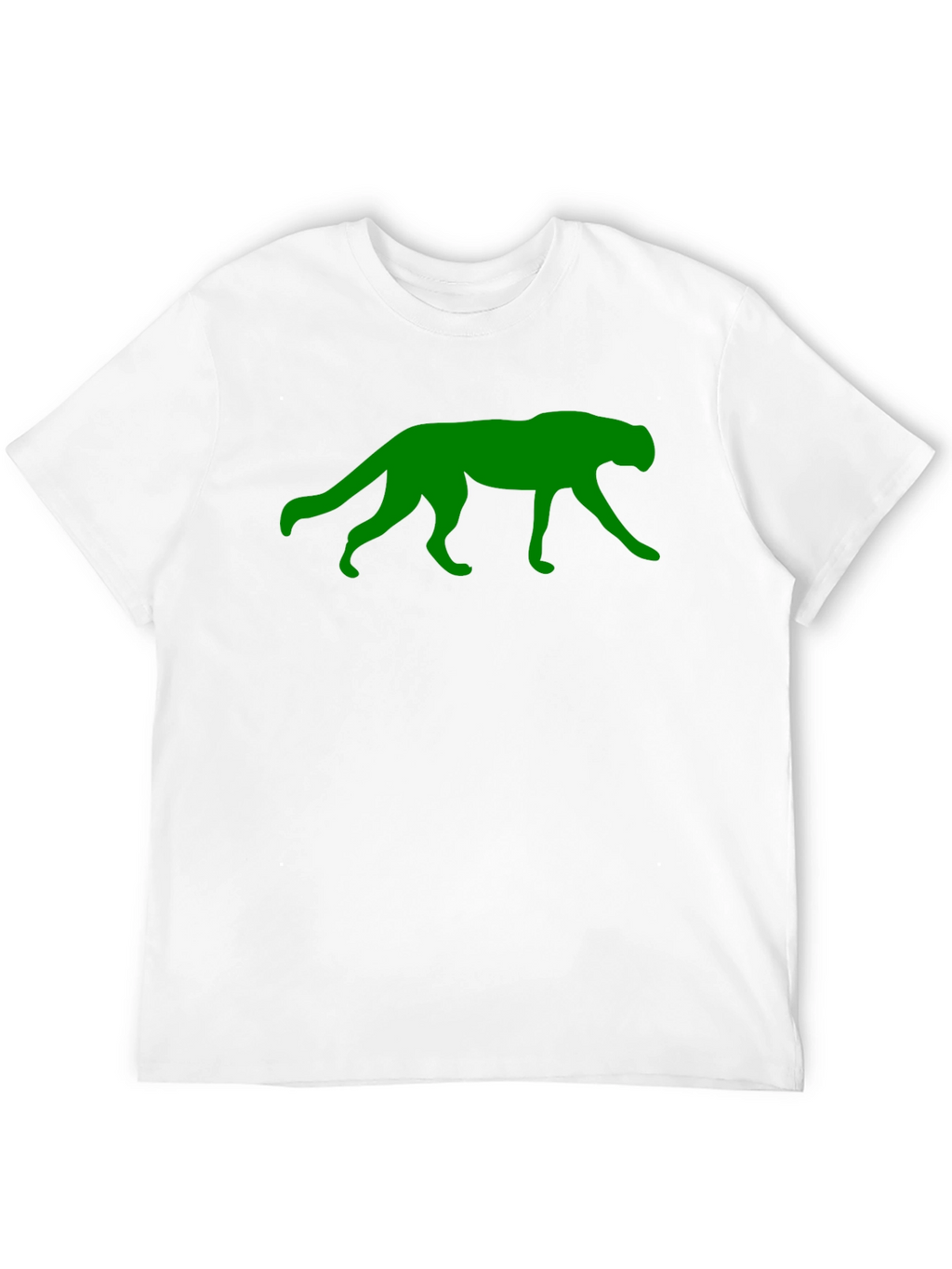 Green Panther Graphic Black T-Shirt