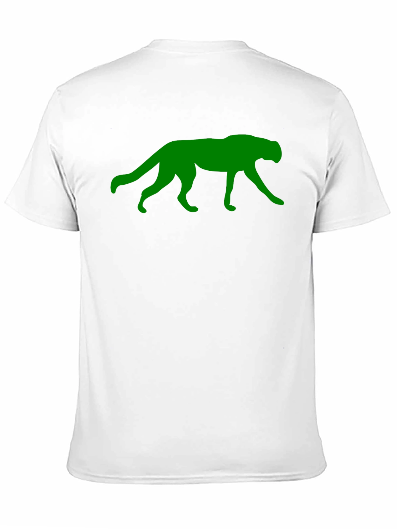 Green Panther Graphic Black T-Shirt
