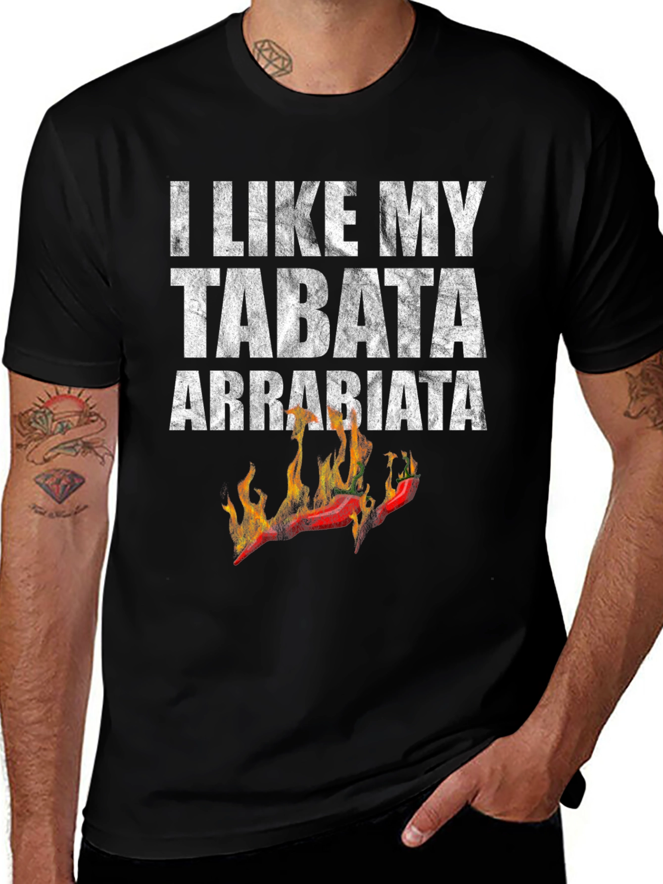 I Like My Tabata Arrabbiata Funny Workout T-Shirt