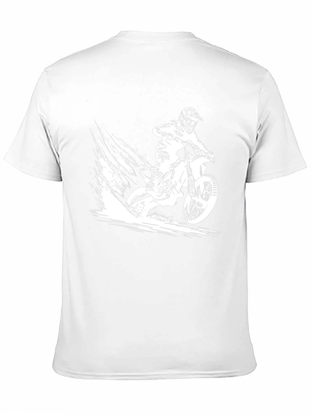 Motorcycle Rider Graphic Tee - Black