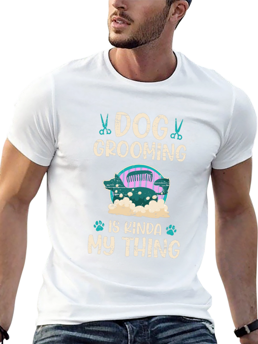 Dog Grooming T-Shirt - Pet Groomer Gift