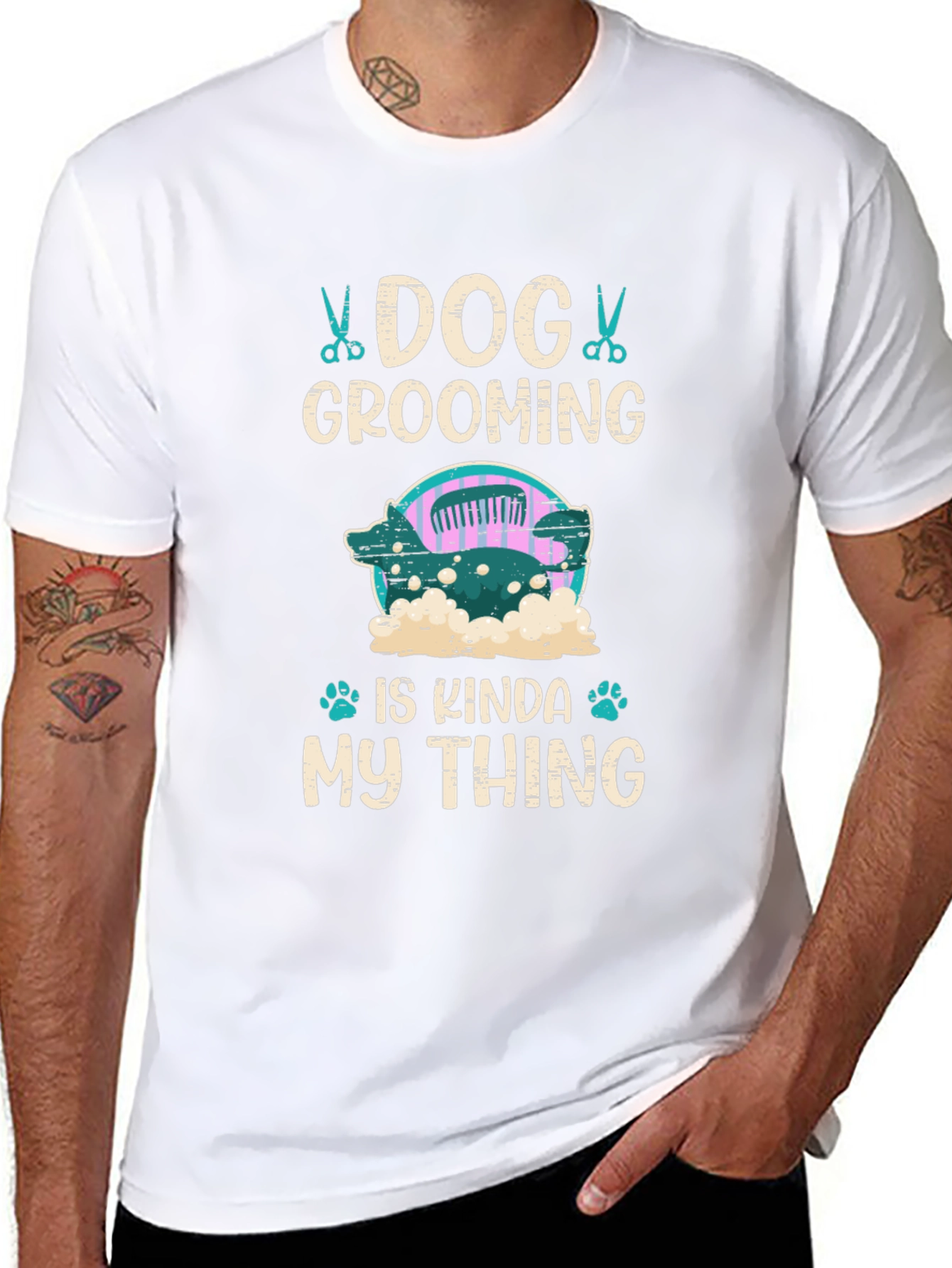 Dog Grooming T-Shirt - Pet Groomer Gift