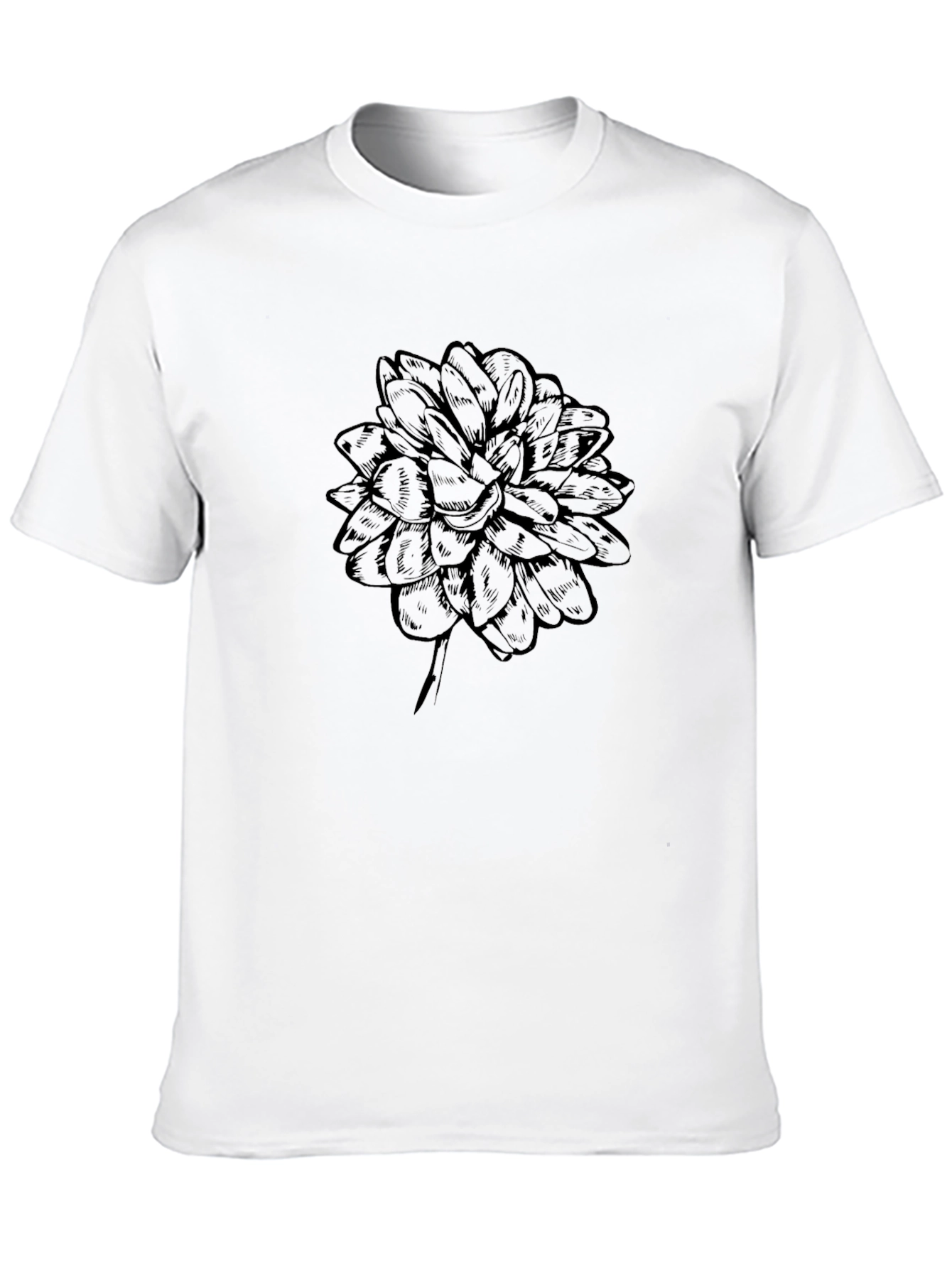 Black Floral Graphic Tee - Stylish Casual Wear