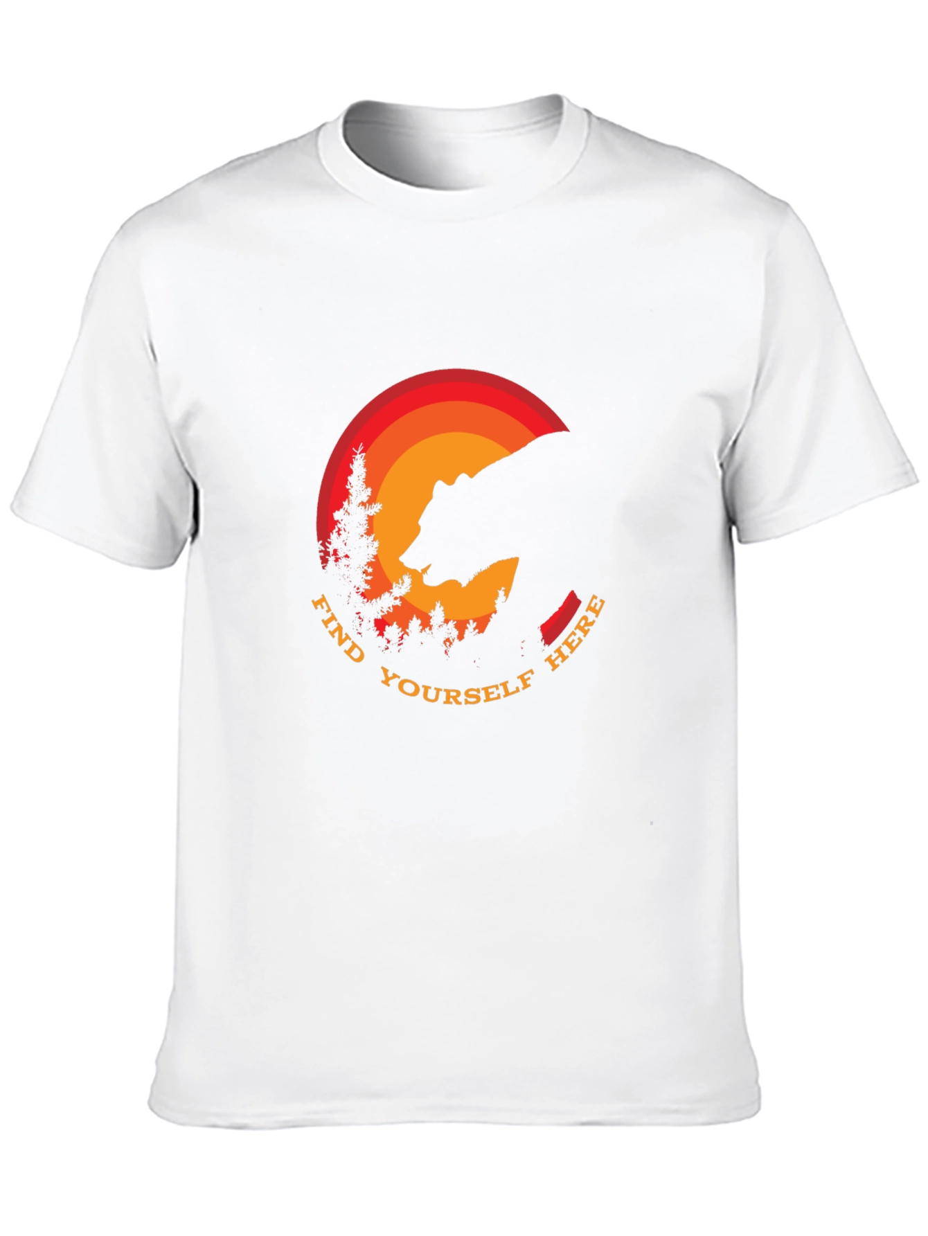 Find Yourself Here Bear Silhouette T-Shirt