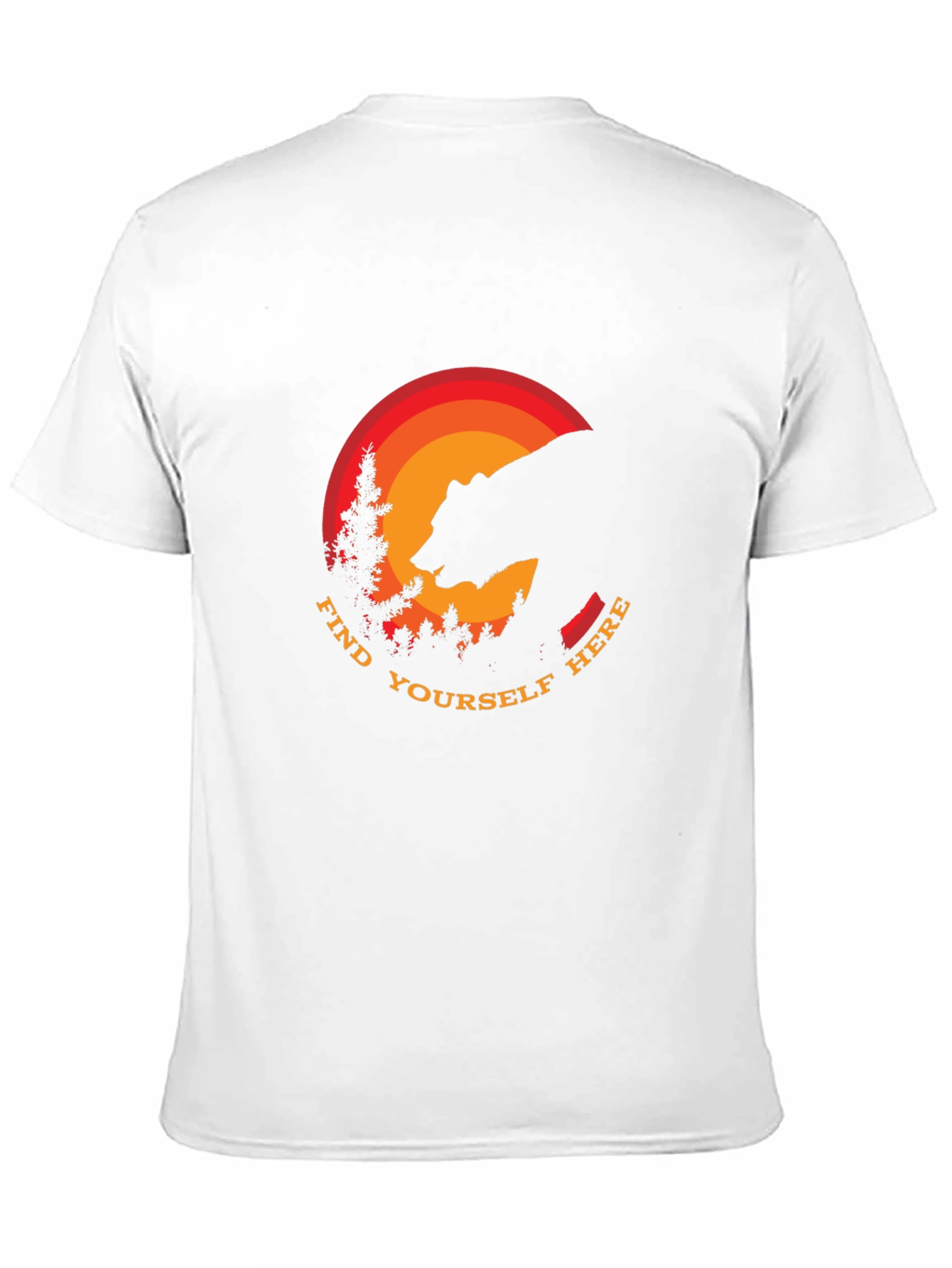 Find Yourself Here Bear Silhouette T-Shirt