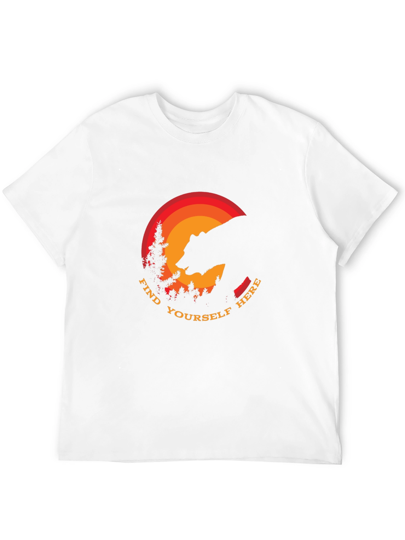 Find Yourself Here Bear Silhouette T-Shirt