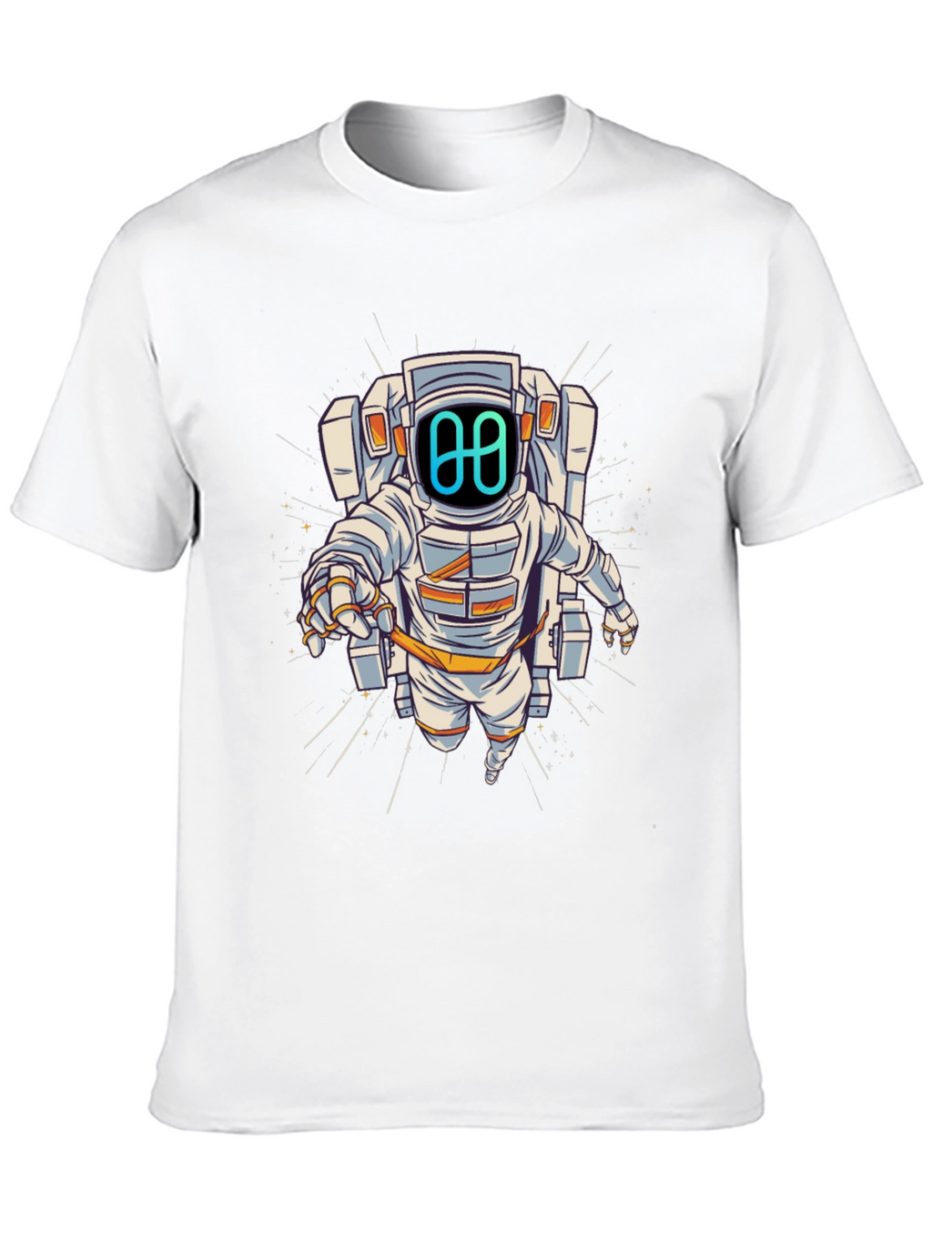 Astronaut Graphic Tee - Black Cotton Blend