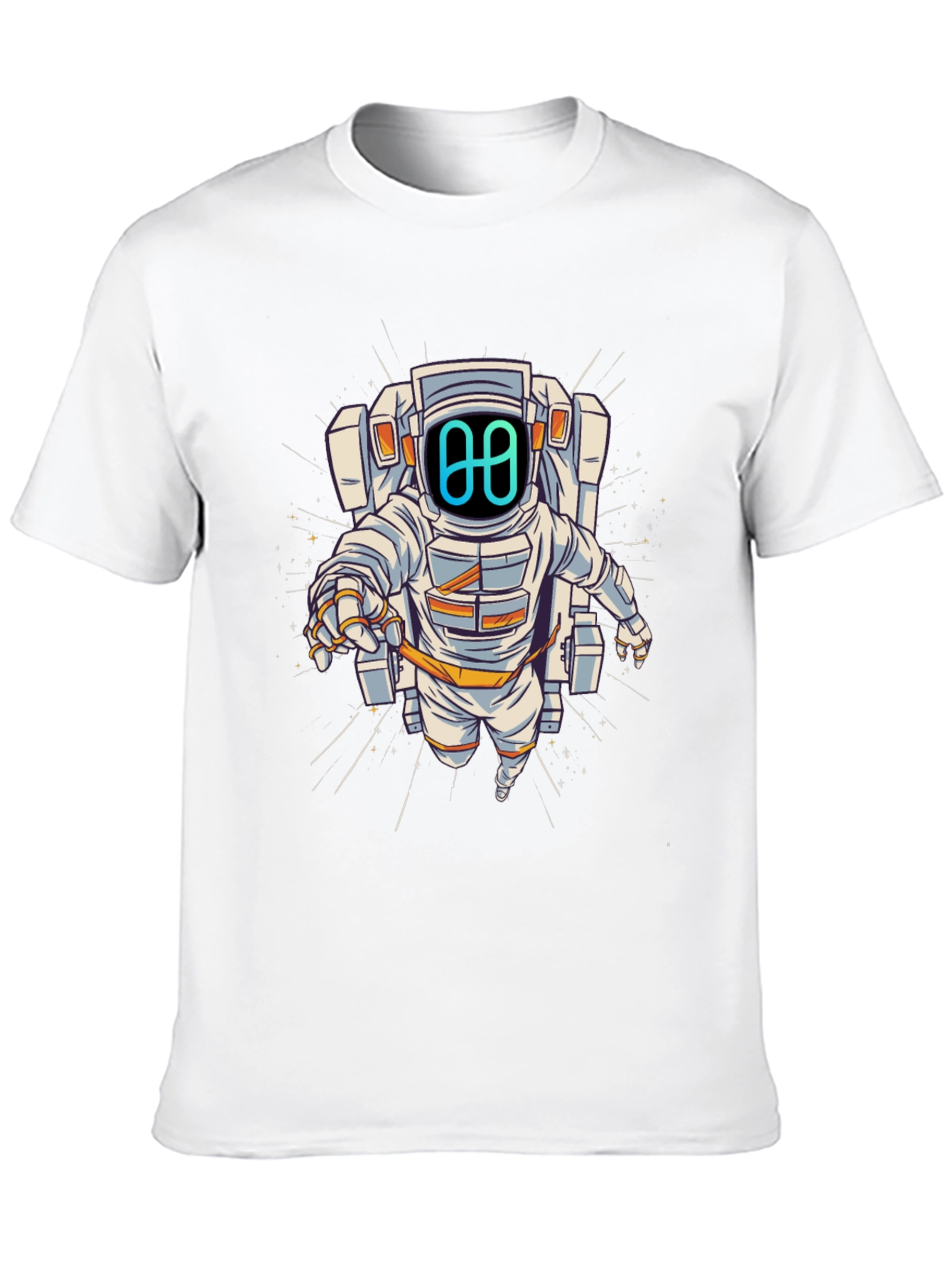 Astronaut Graphic Tee - Black Cotton Blend