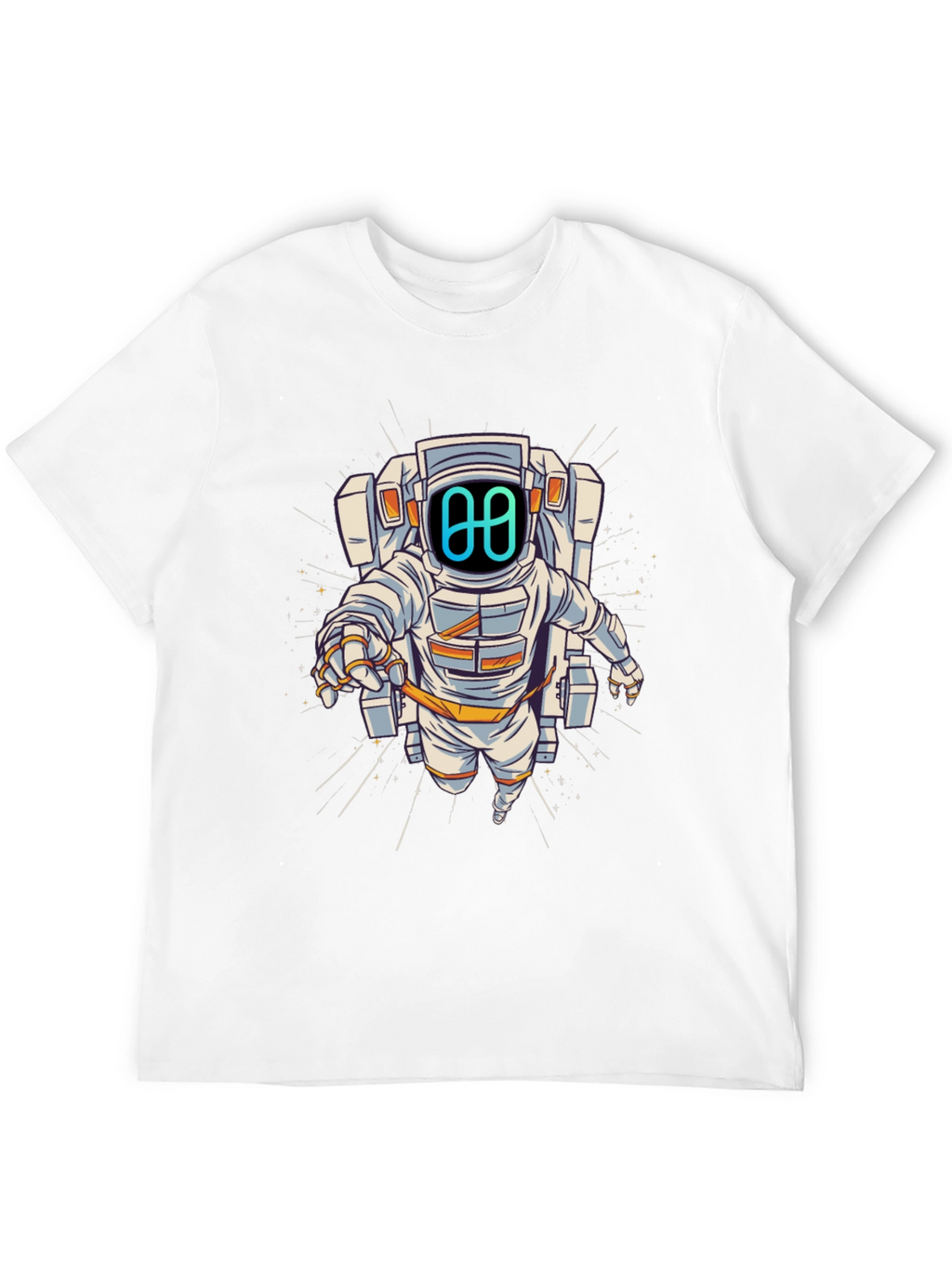 Astronaut Graphic Tee - Black Cotton Blend