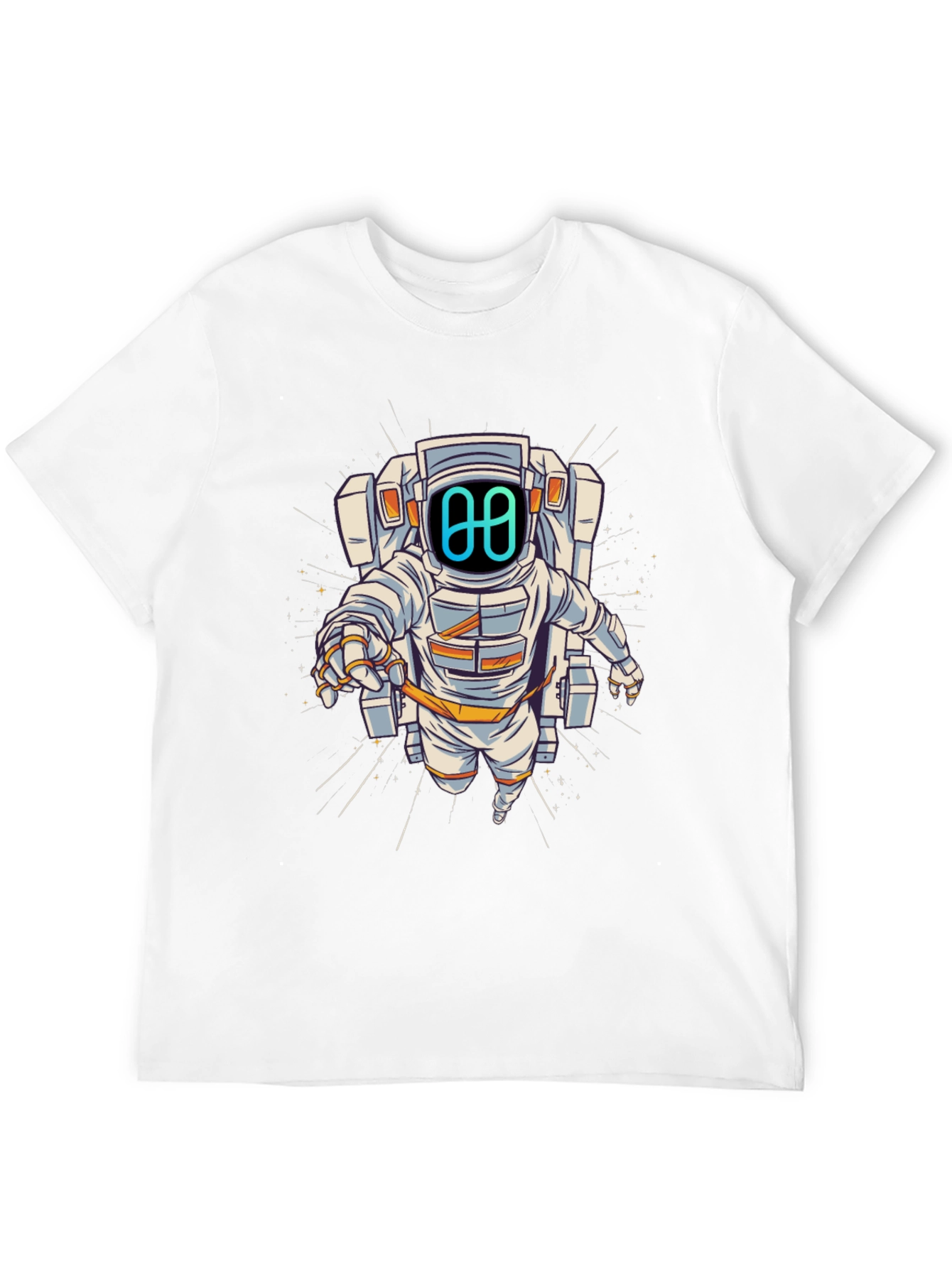Astronaut Graphic Tee - Black Cotton Blend