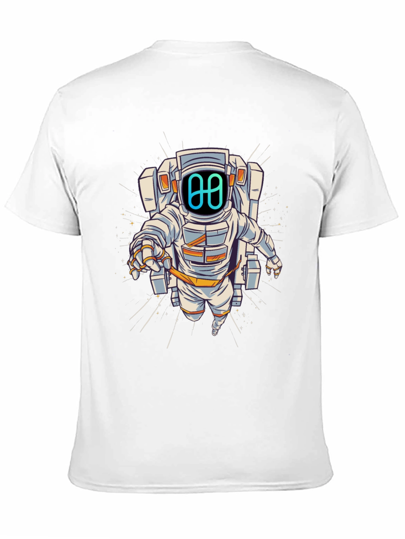 Astronaut Graphic Tee - Black Cotton Blend